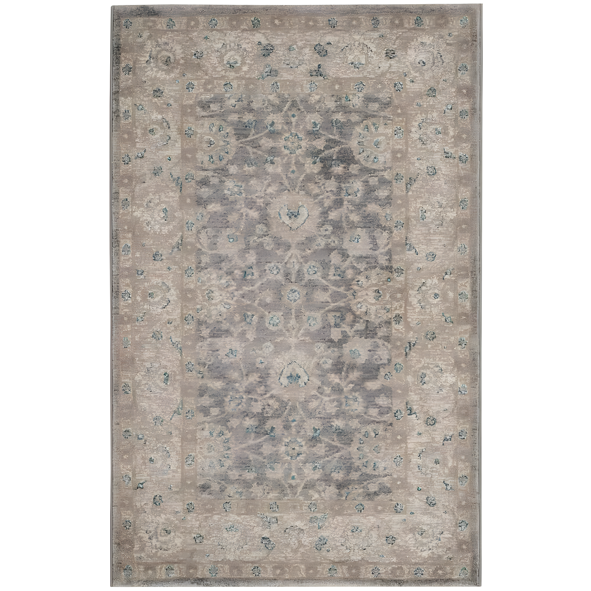 Sofia SOF330 Power Loomed Indoor Accent Rug - Light Grey/Beige - 3'x5' - Safavieh.