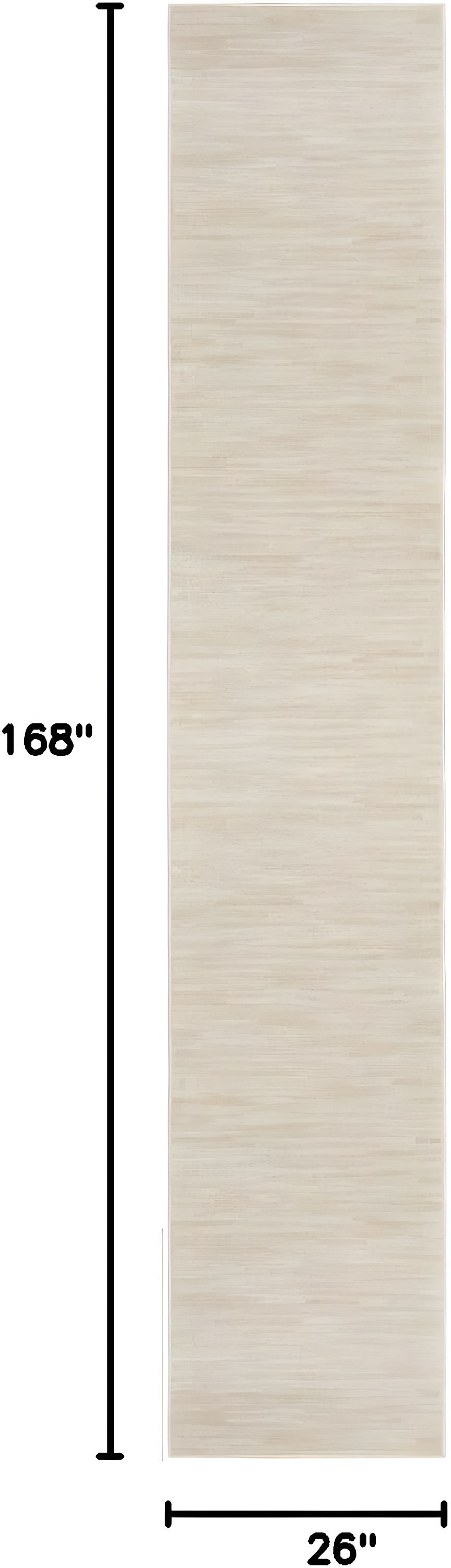 Nourison Essentials Easy Care Indoor Outdoor Area Rug - Ivory Beige 2'2" x 14'