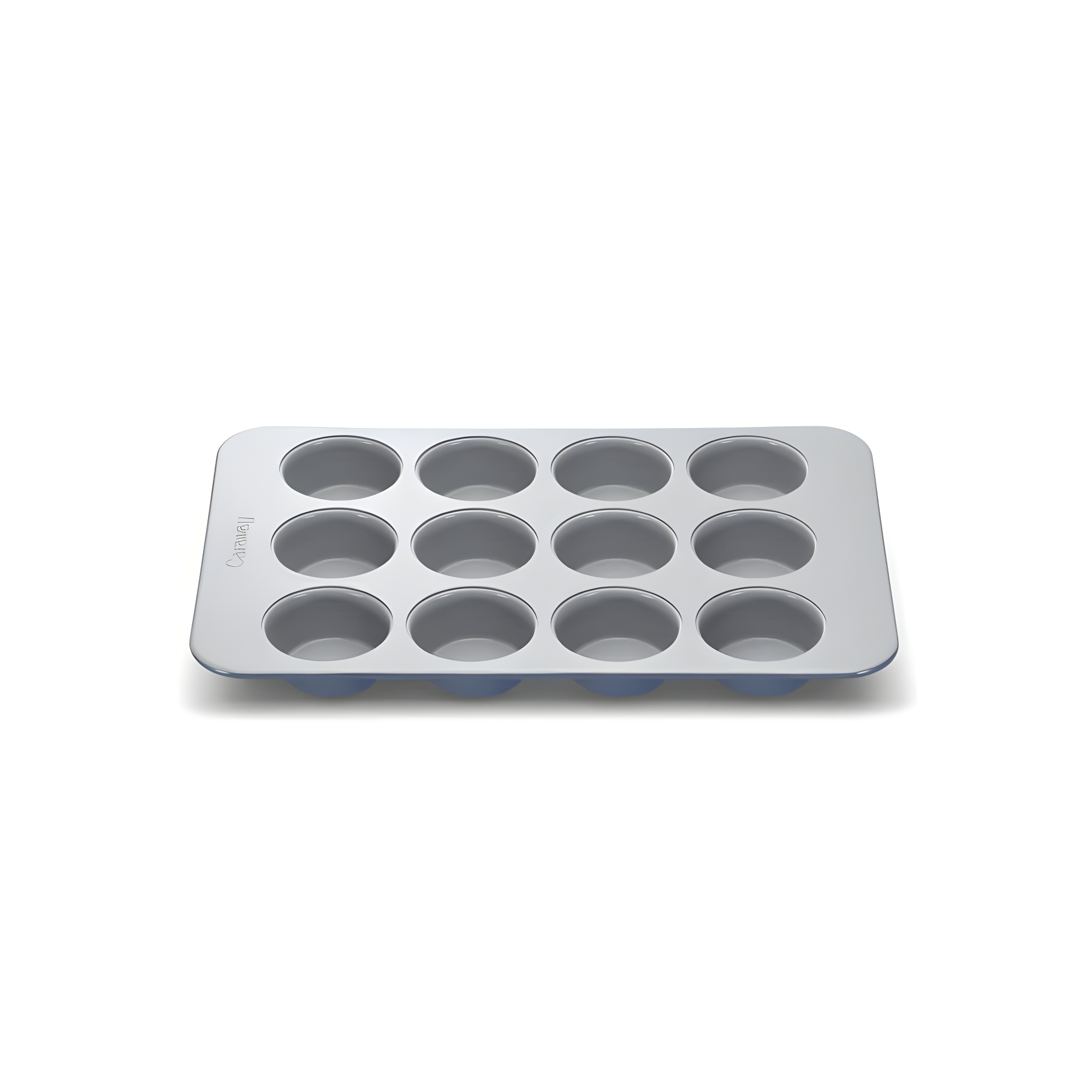 Caraway Home 10.04" Nonstick Ceramic Muffin Pan Slate: Aluminized Steel Cupcake Tin, Hand Wash, 1-Year Warranty
