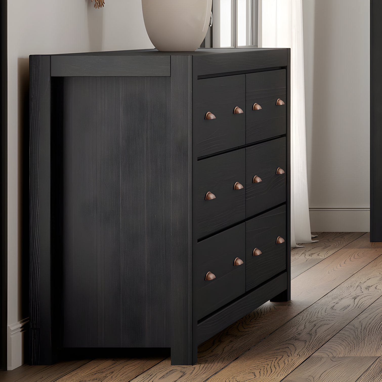 Montauk Solid Wood 59.5'' W 6 - Drawer Dresser