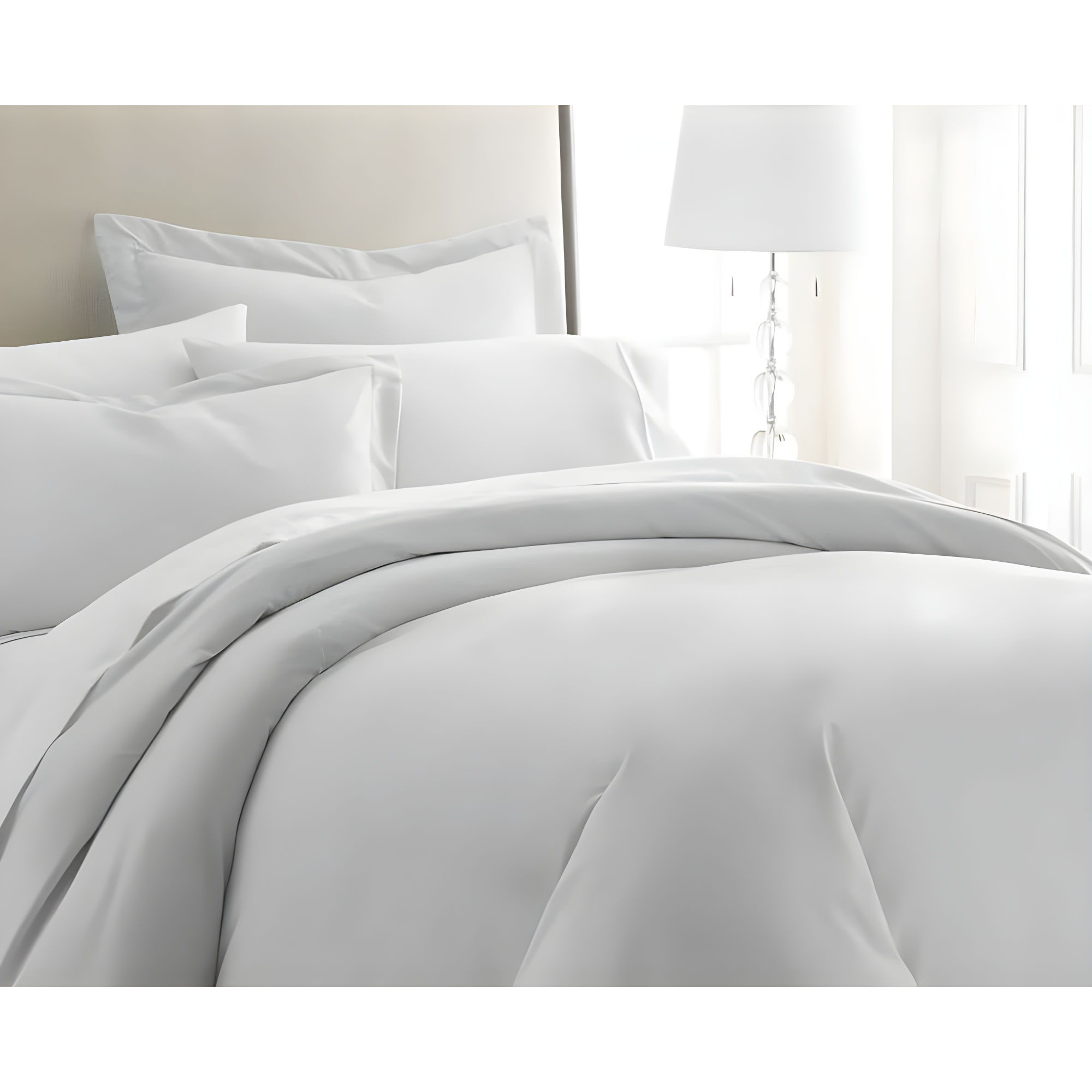 Duvet Cover Set Super Soft Microfiber Bedding in Solid Colors