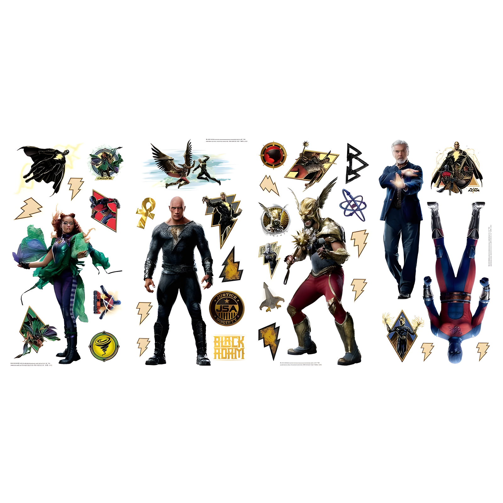 RoomMates Black Adam Kids' Peel and Stick Wall Decals