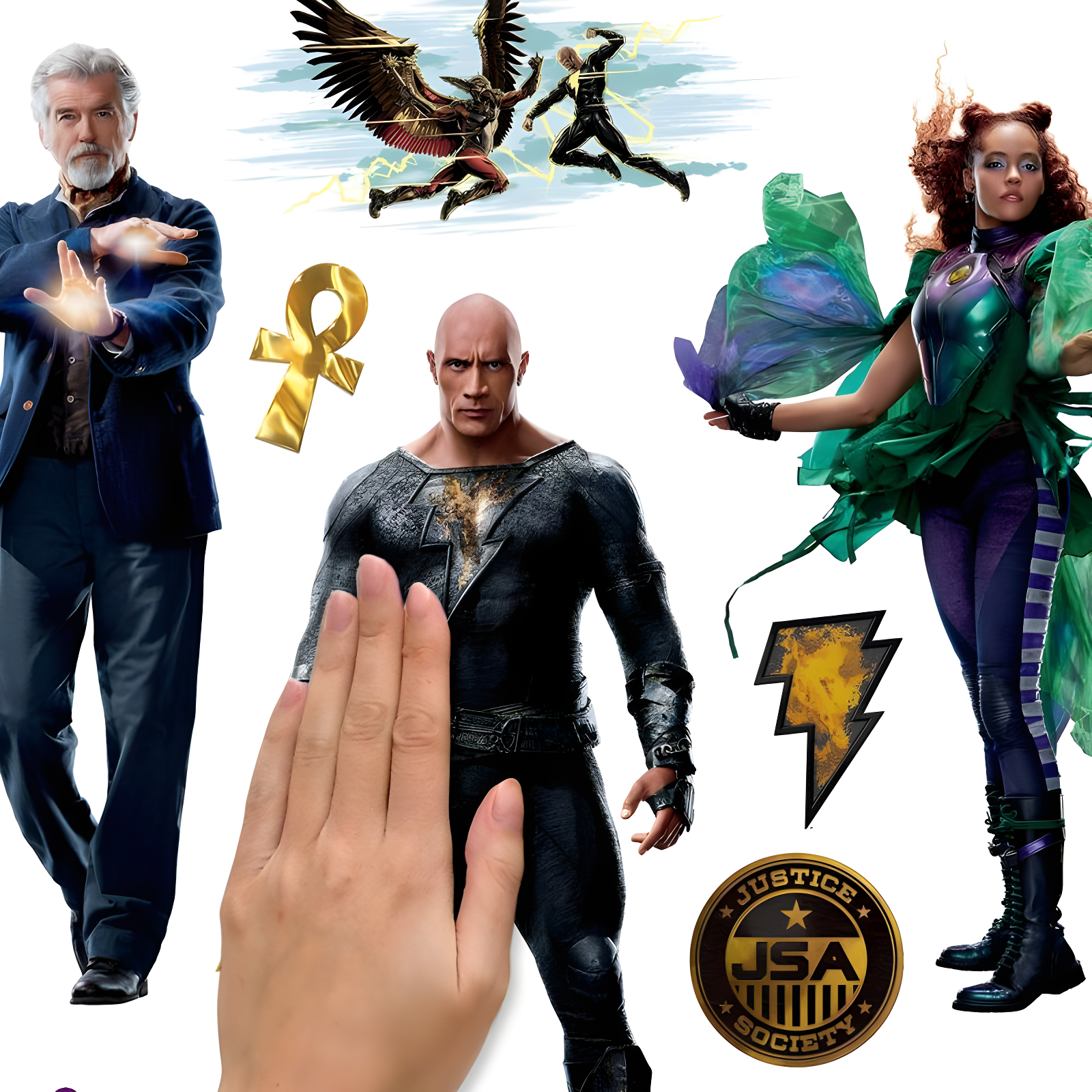 RoomMates Black Adam Kids' Peel and Stick Wall Decals