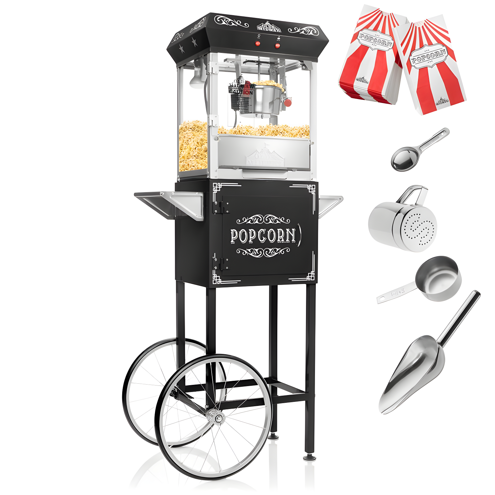 Olde Midway Olde Midway 6 Oz. Popcorn Machine Stand / Cart