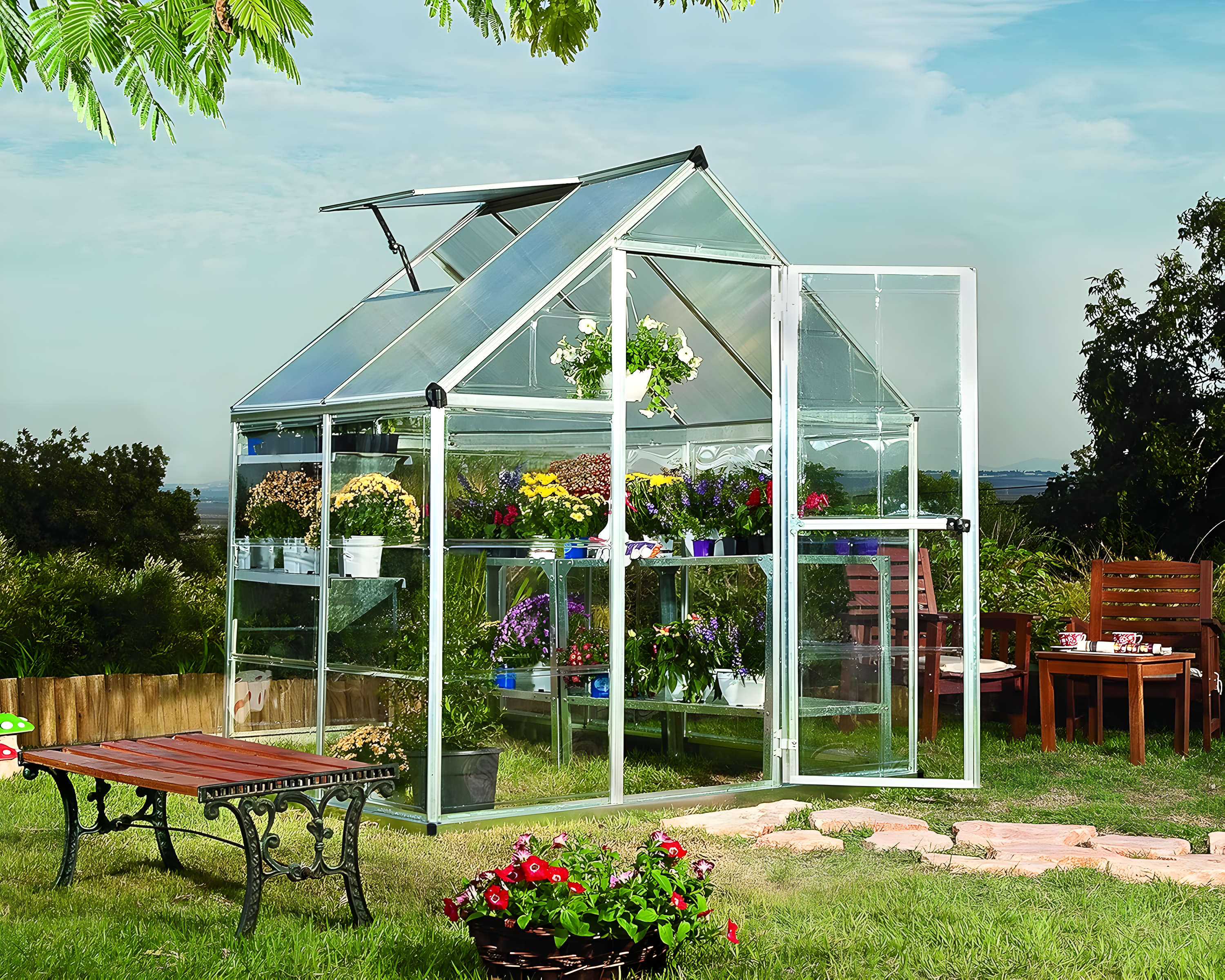 Canopia Palram - Canopia Hybrid Polycarbonate Hobby Greenhouse & Reviews | Wayfair