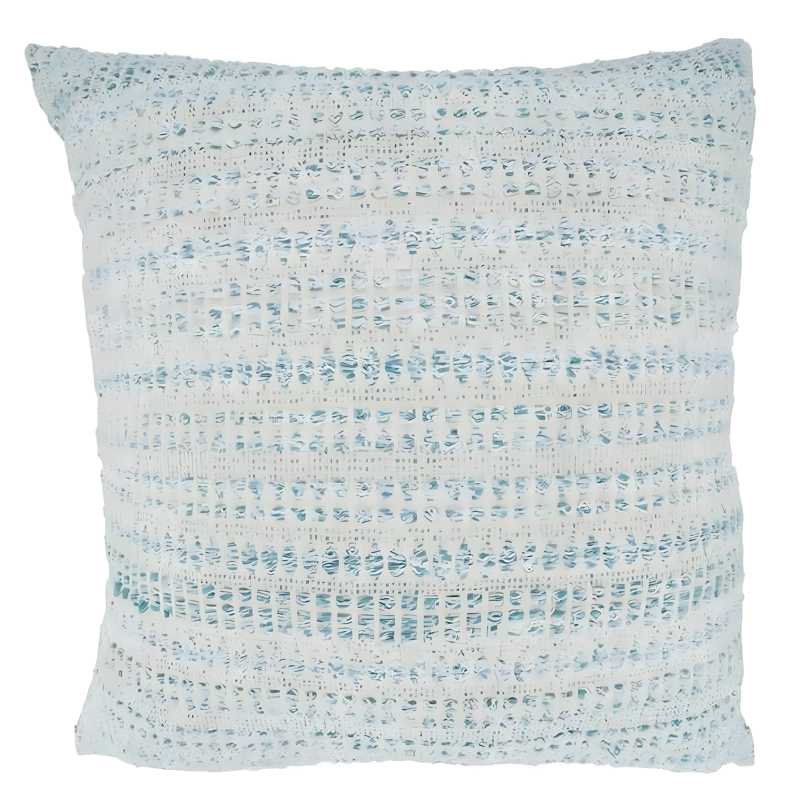 Saro Celeste Collection Geometric Cotton Blend Throw Pillow