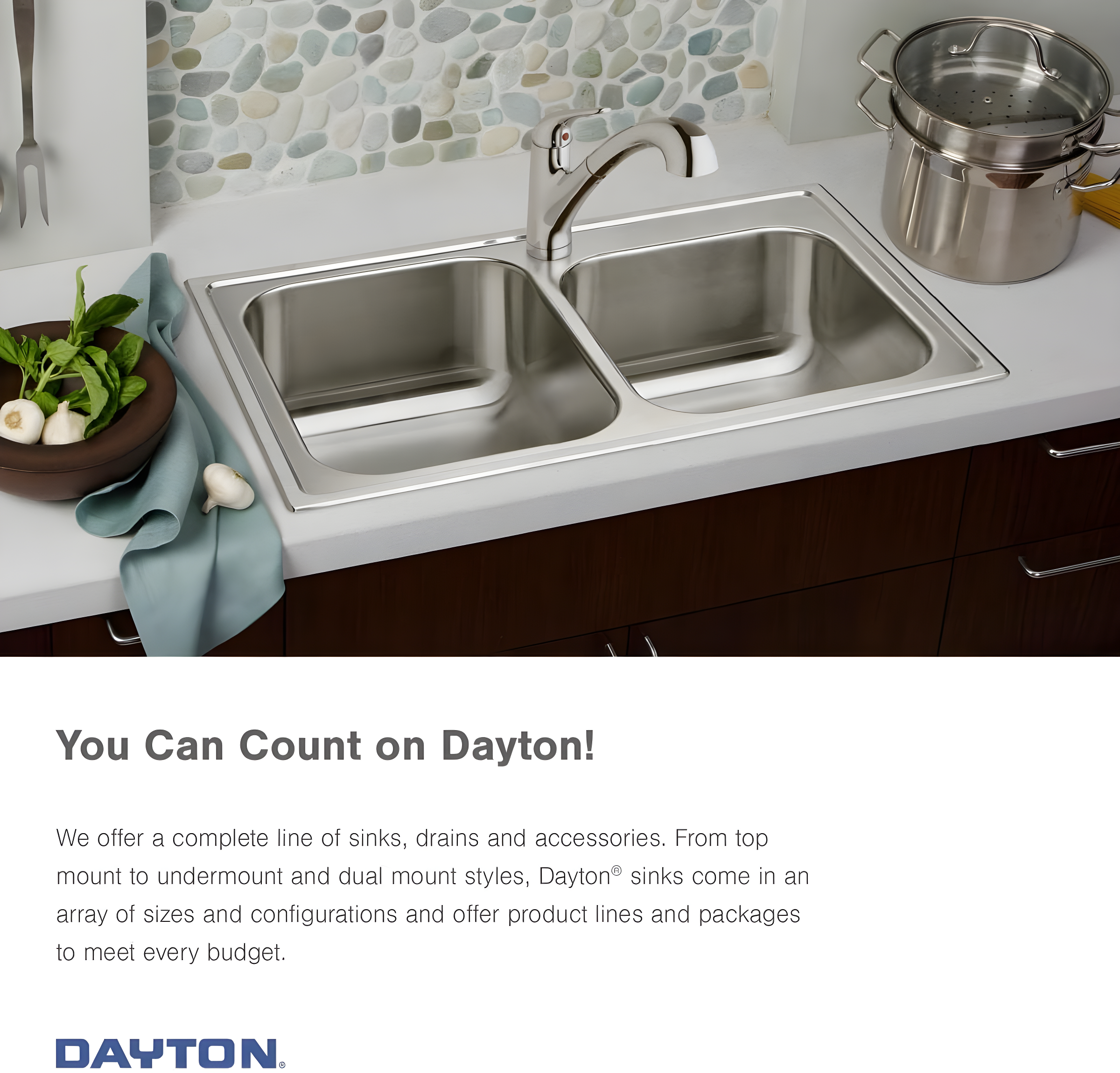 Elkay Dayton Stainless Steel 25" x 22" x 6-9/16", Single Bowl Drop-in Sink