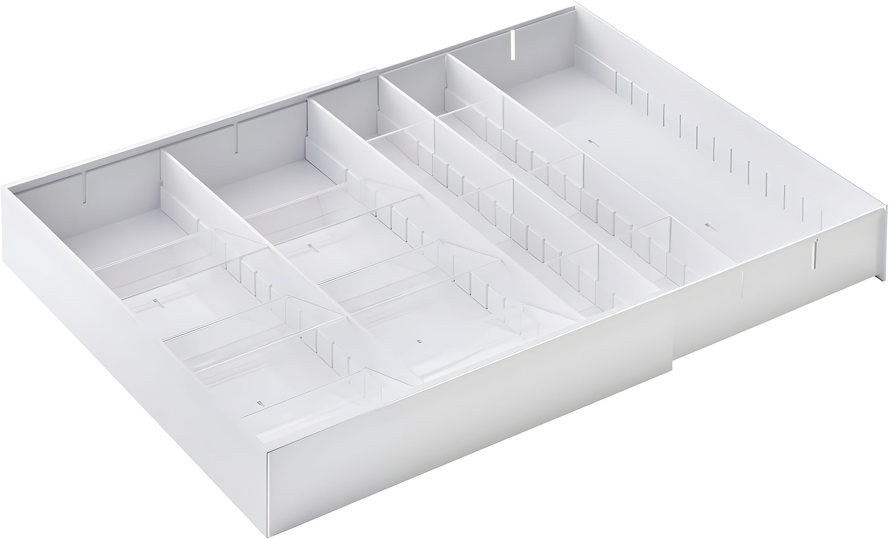 Yamazaki Home Expandable Cutlery Kitchen Utensils Storage Multi-Compartment Silverware Organizer