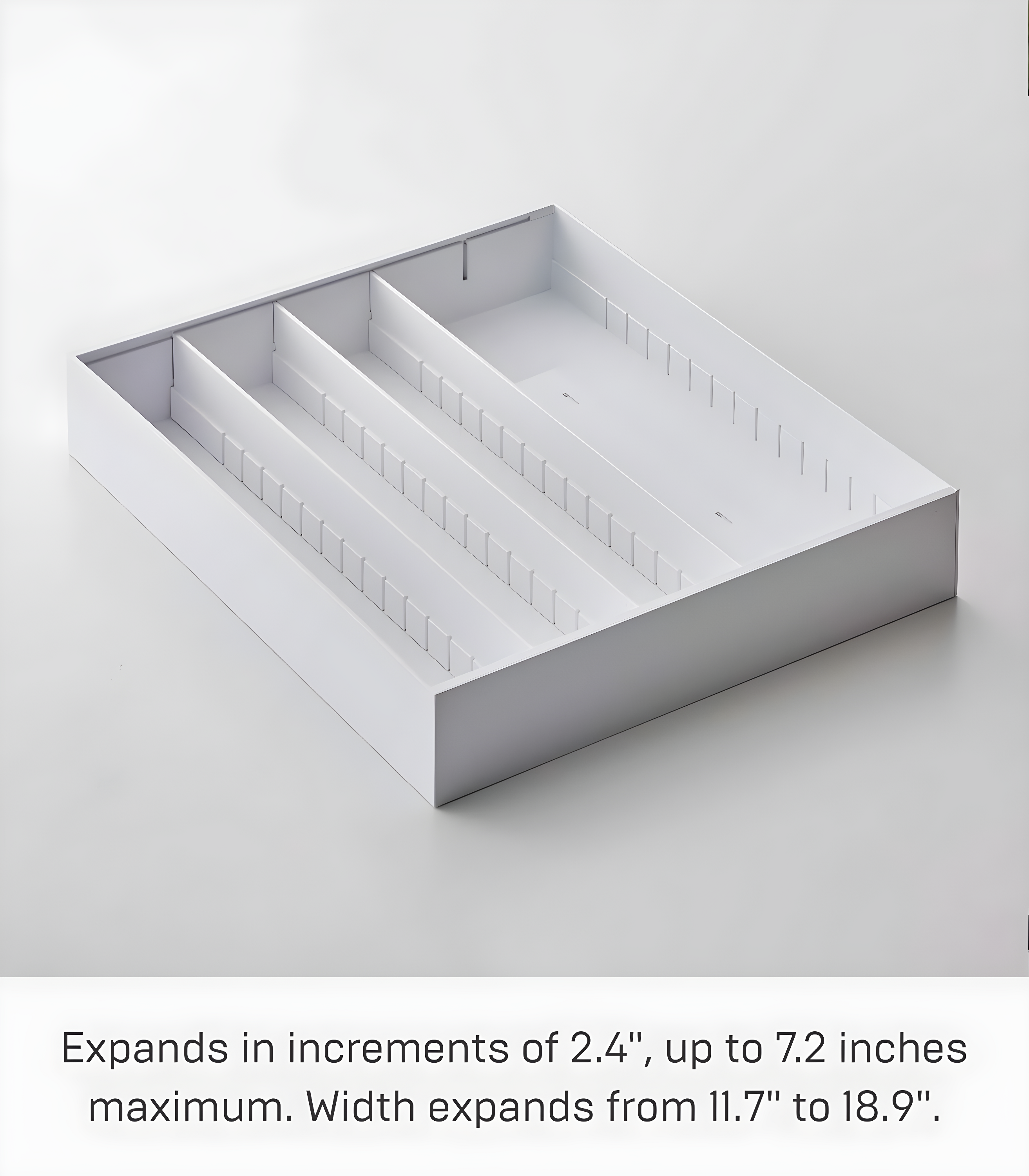 Yamazaki Home Expandable Cutlery Kitchen Utensils Storage Multi-Compartment Silverware Organizer