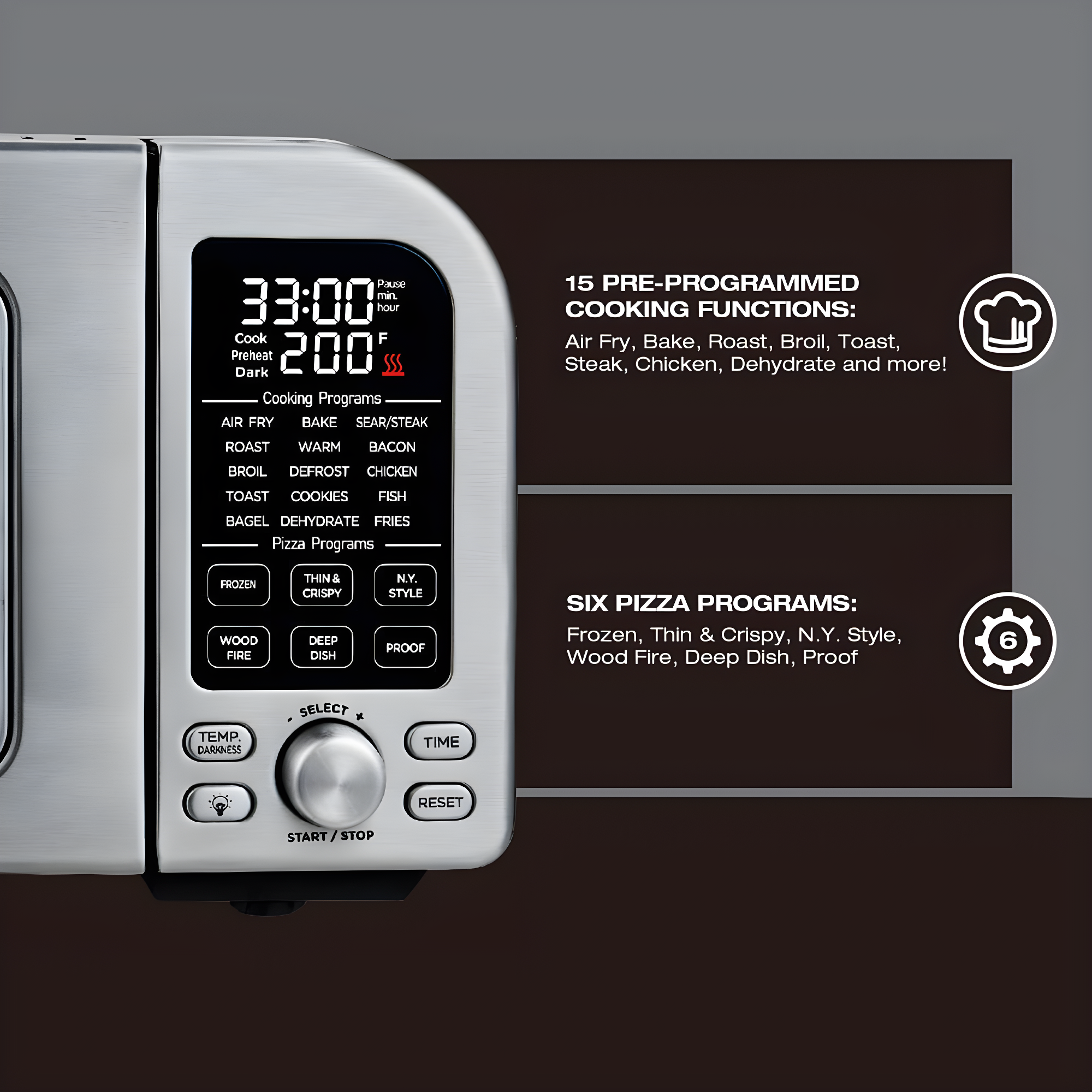 Salton Salton Pizzadesso Professional Countertop Convection Oven - Stainless Steel