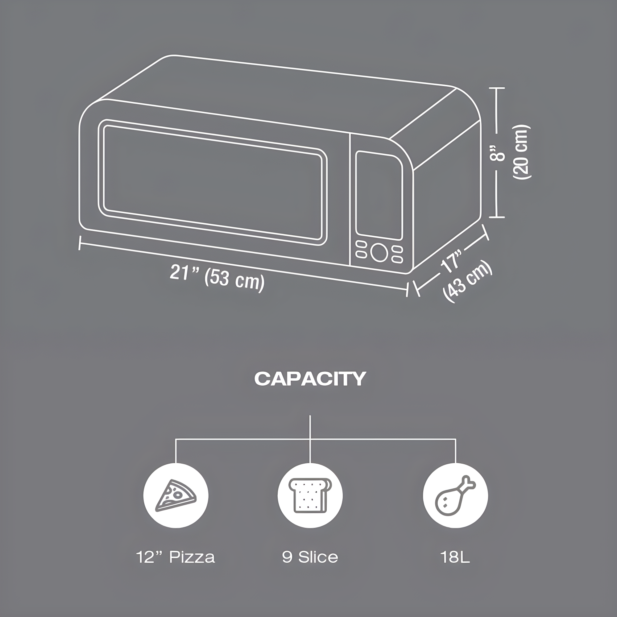 Salton Salton Pizzadesso Professional Countertop Convection Oven - Stainless Steel