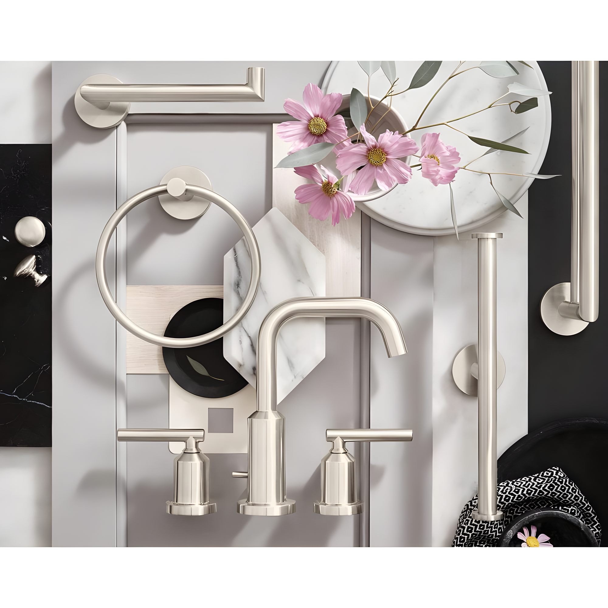 Moen Gibson Two-Handle Widespread Bathroom Faucet Trim Kit, Valve Required