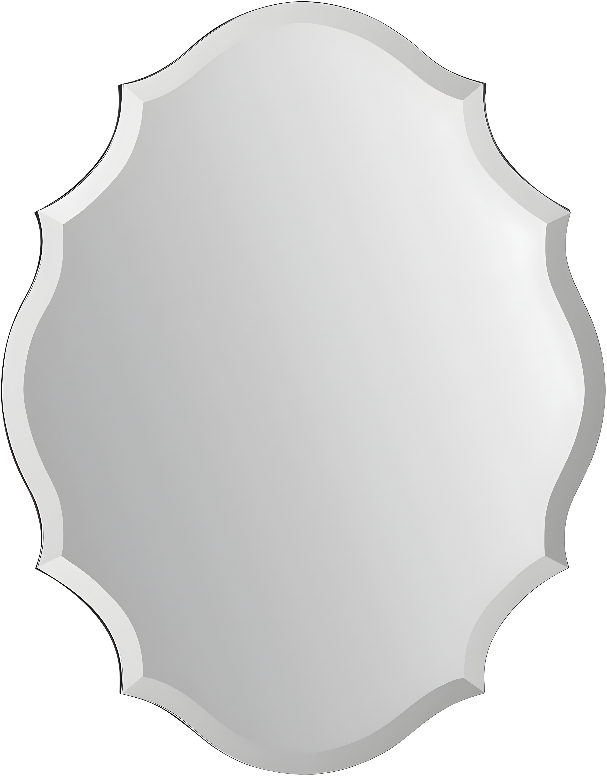 Renwil Emma Mirror in Wave Pattern Frame
