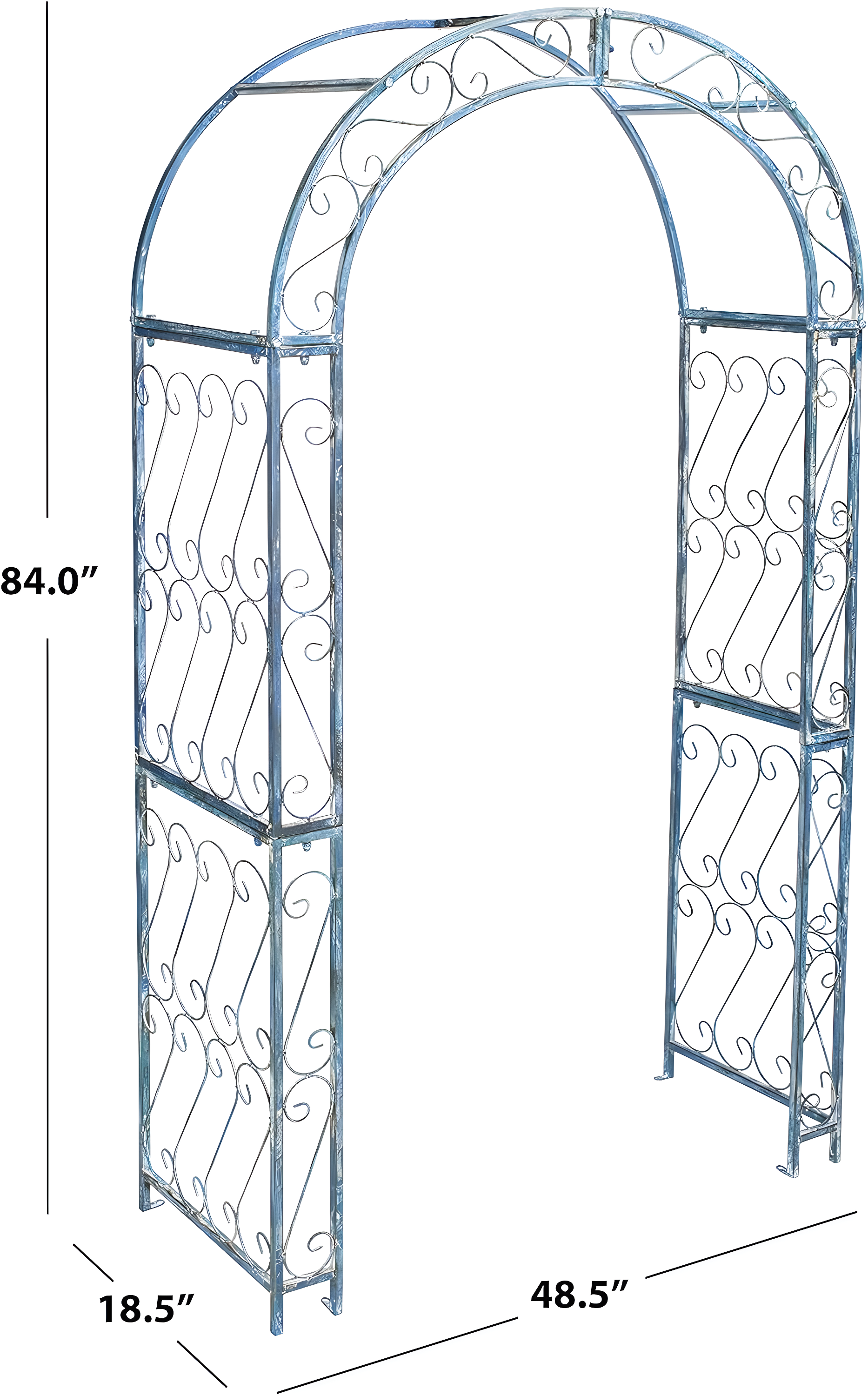 Alcott Hill® Afaan 48.5'' W x 18.5'' D Iron Arbor