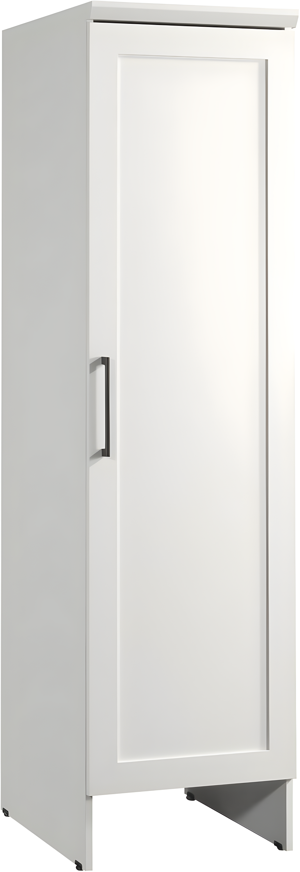Sauder Homeplus Robot Vacuum Storage Cabinet Glacier White