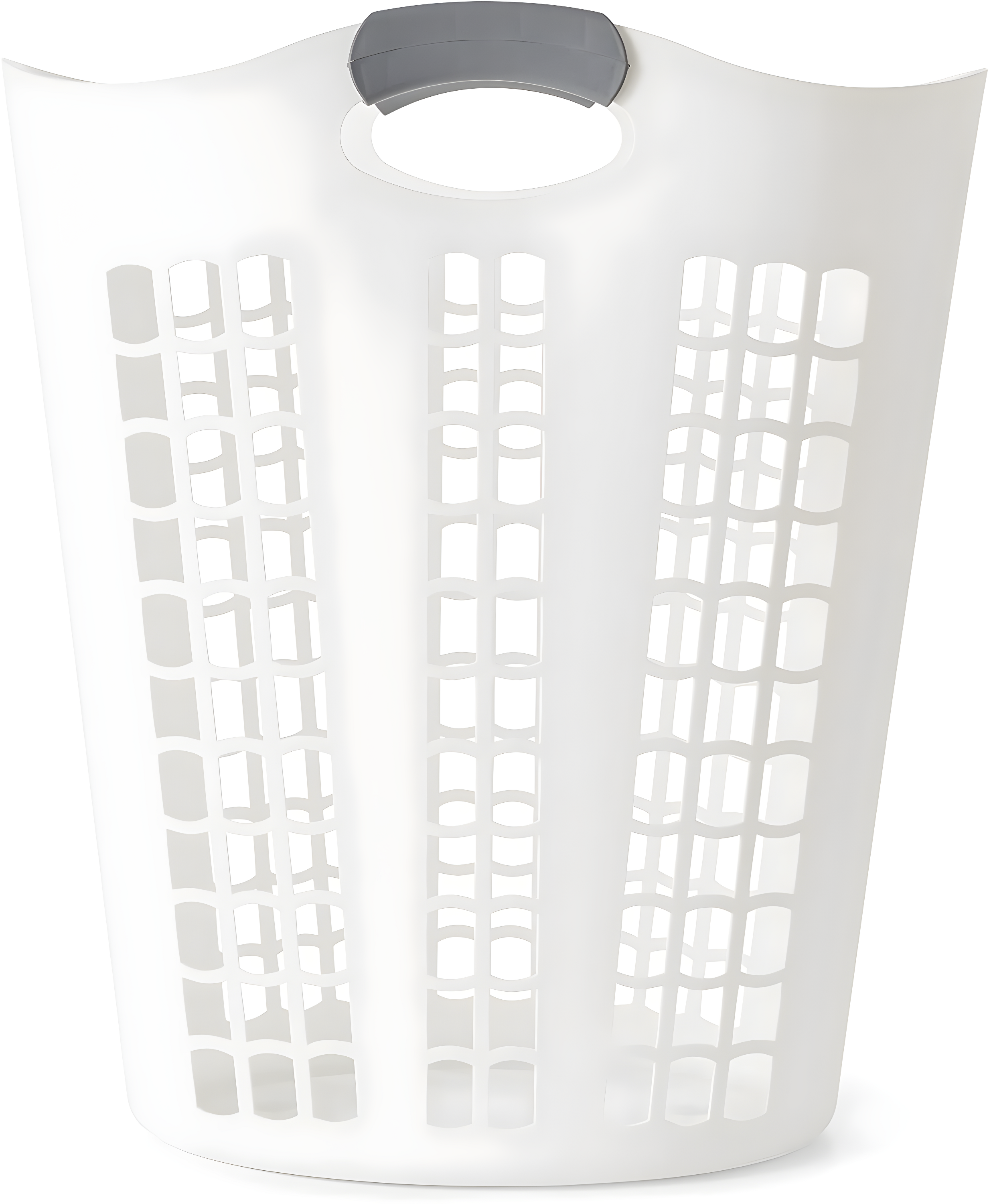 Gracious Living Plastic Laundry Hamper with Handles