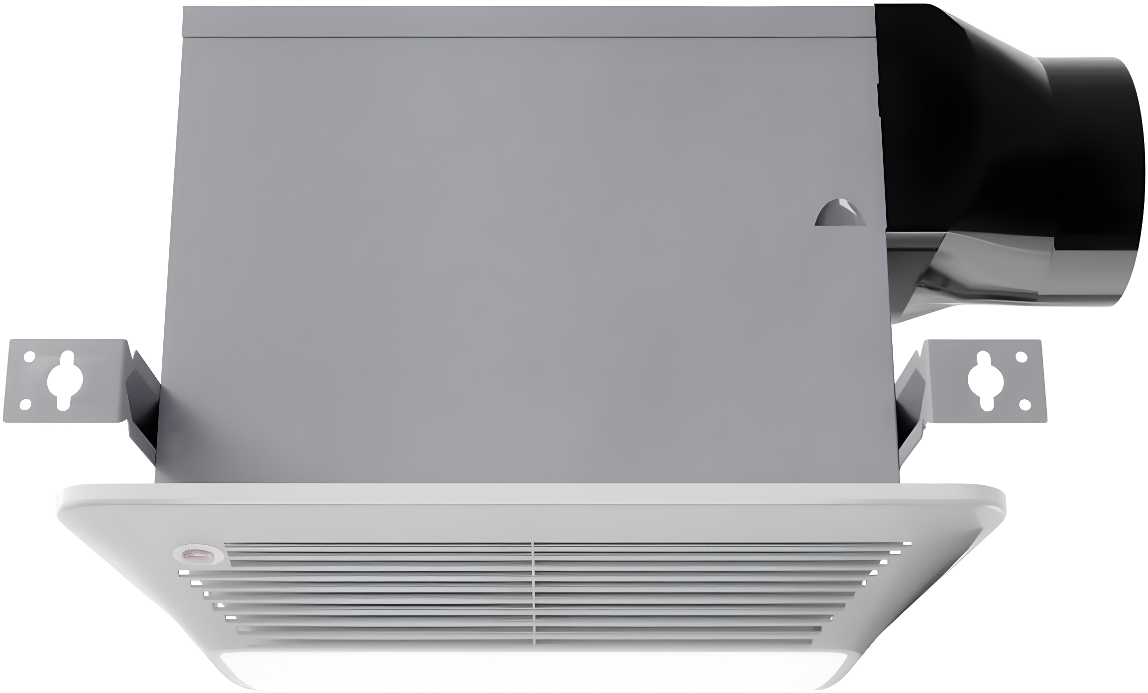 ANZZI 110 CFM 1.3 Sones Super Quiet Square Grill Ceiling Mount Sturdy 26 Watt Bathroom Exhaust Fan With Built-In LED Light Energy Star Rated