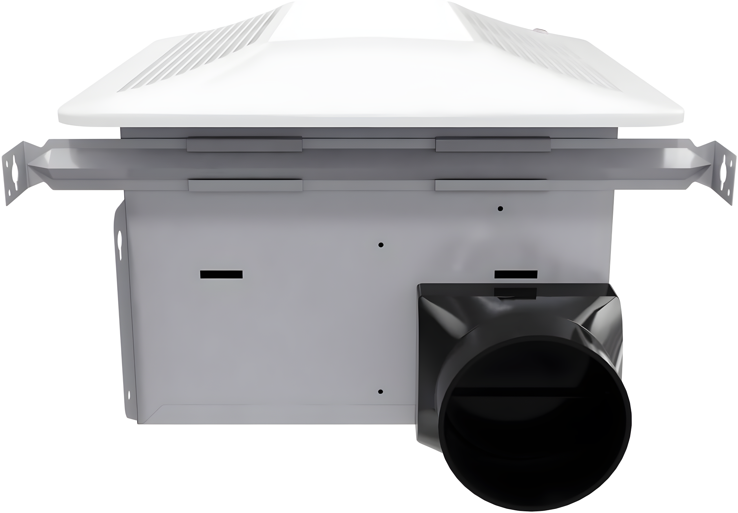 ANZZI 110 CFM 1.3 Sones Super Quiet Square Grill Ceiling Mount Sturdy 26 Watt Bathroom Exhaust Fan With Built-In LED Light Energy Star Rated