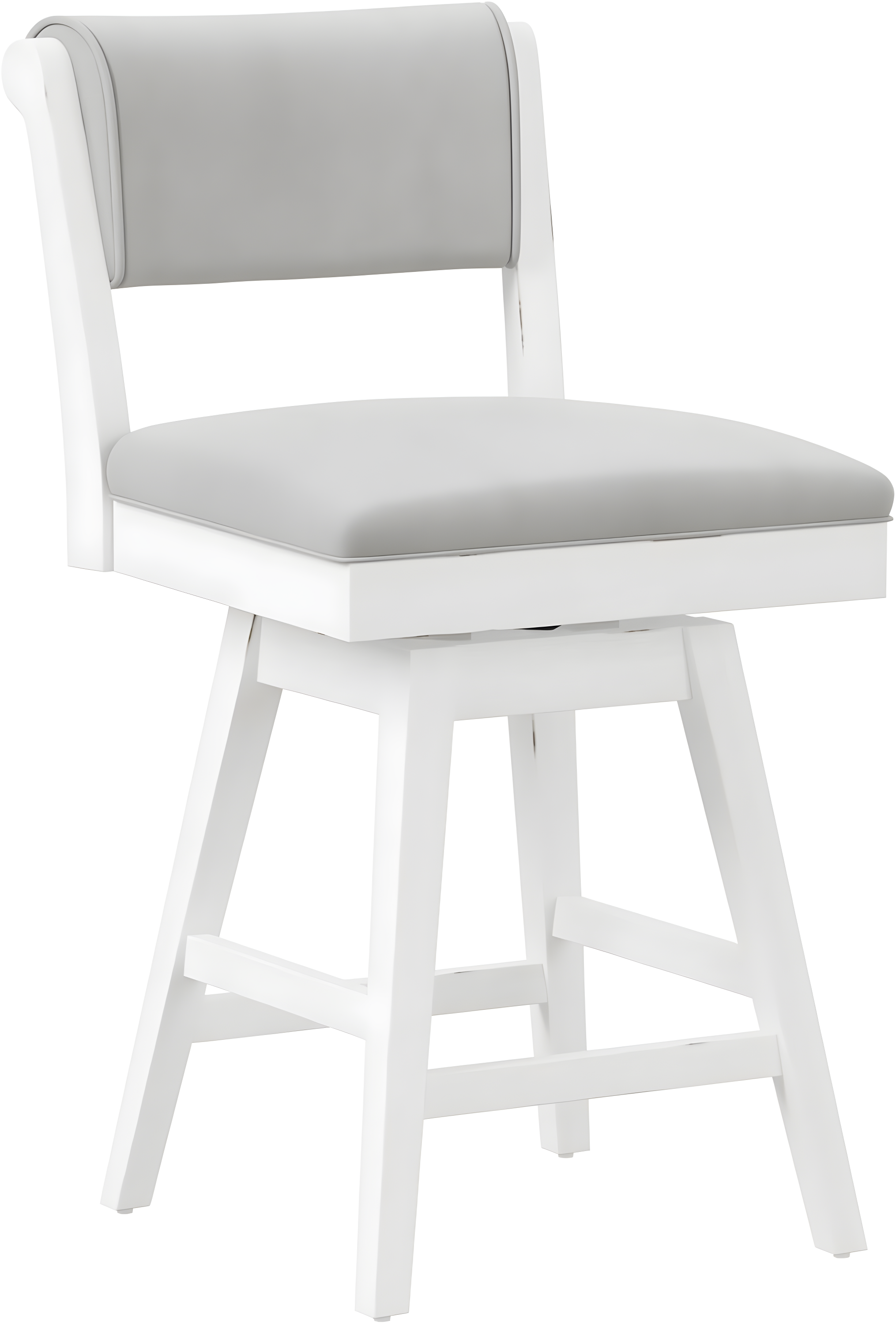 Clarion Counter Height Barstool Height Swivel with Footrest, Fog Gray Seat - Hillsdale Furniture