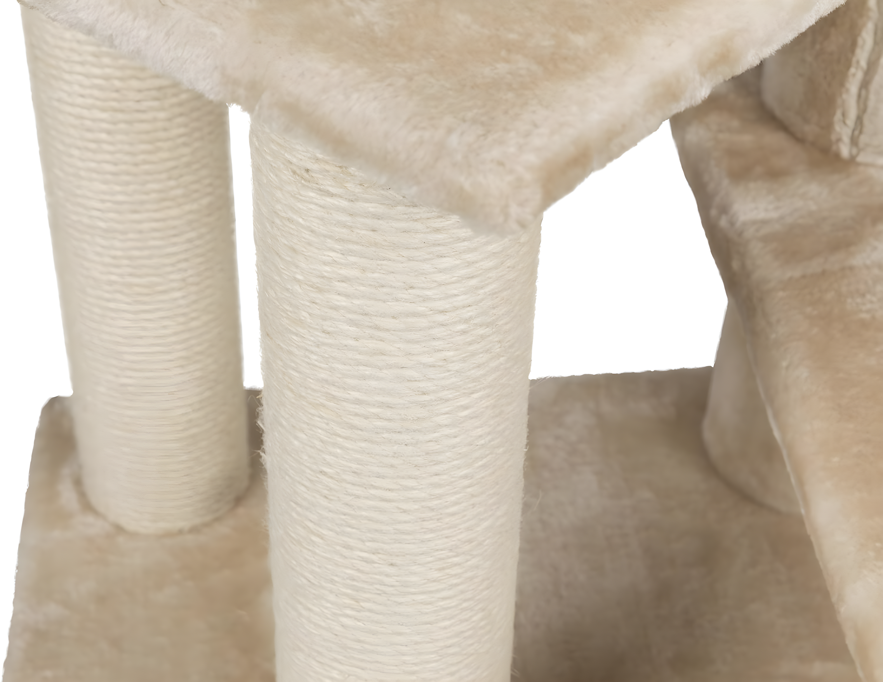 TRIXIE Tulia Senior 40.2" Cat Tower, 4-Level Cat Tree, Sisal Scratching Posts, Plush Platforms, Top Platform Bed