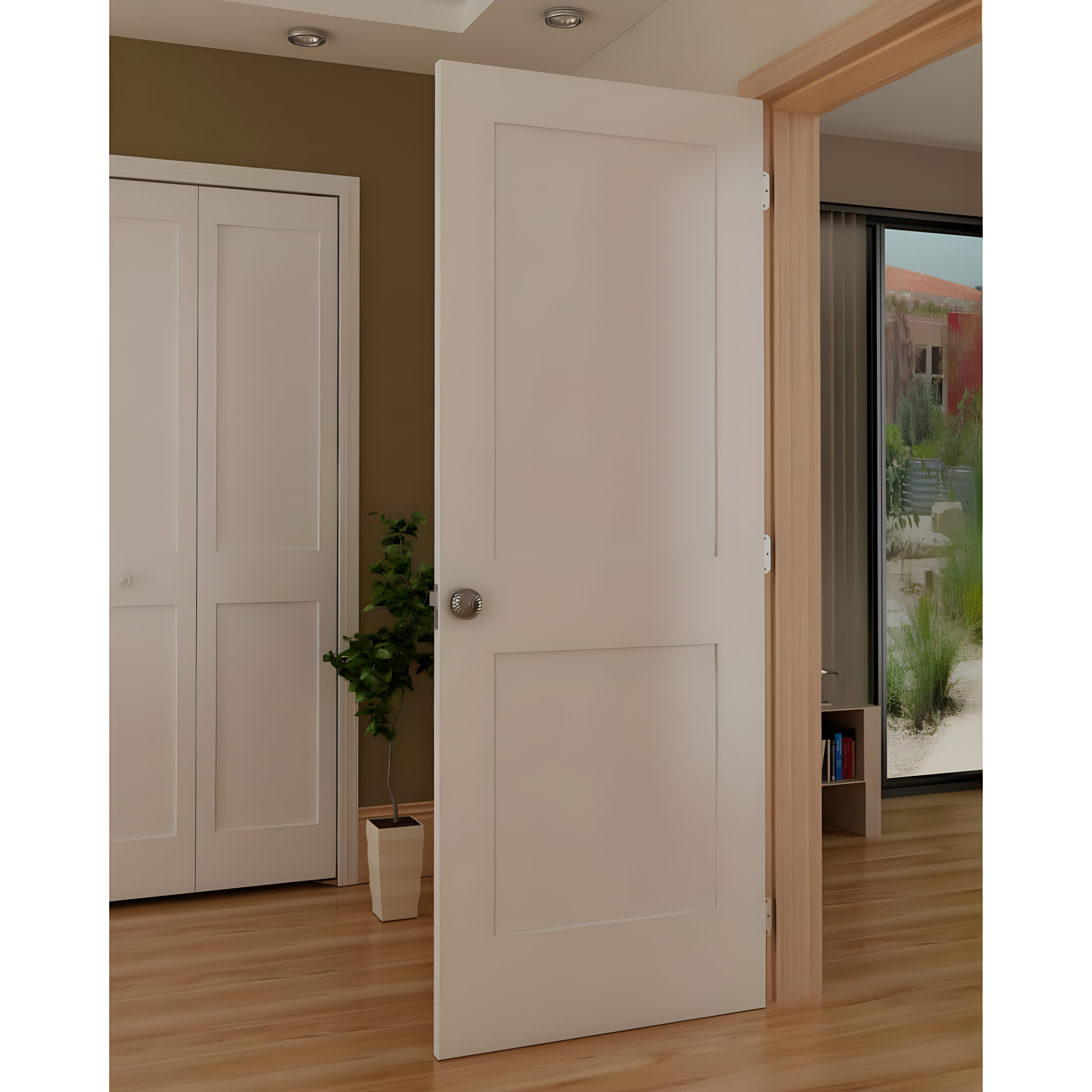 Kimberly Bay Paneled Solid Wood Shaker Standard Door