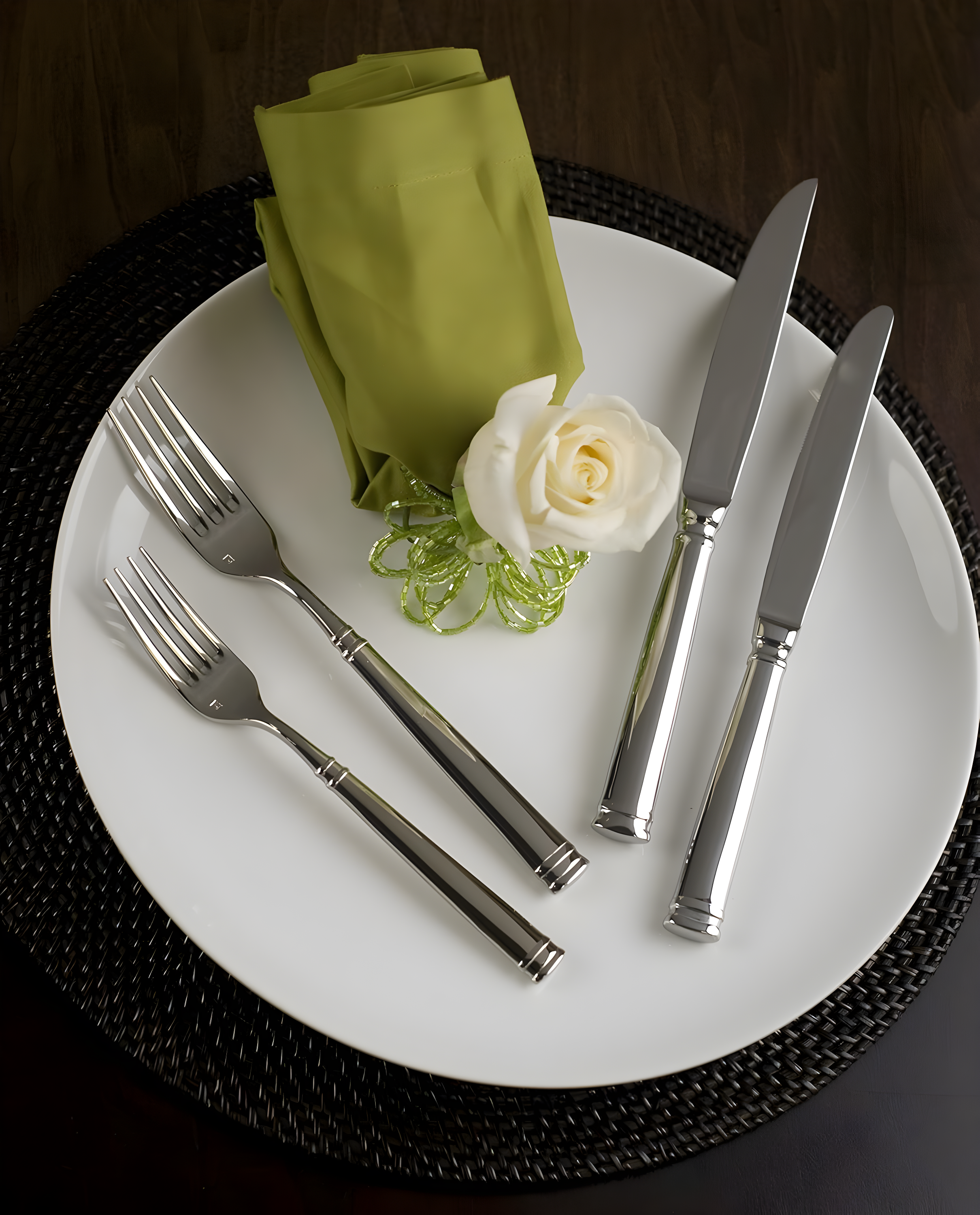 Fortessa Bistro Stainless Steel Flatware Set, Service for 4