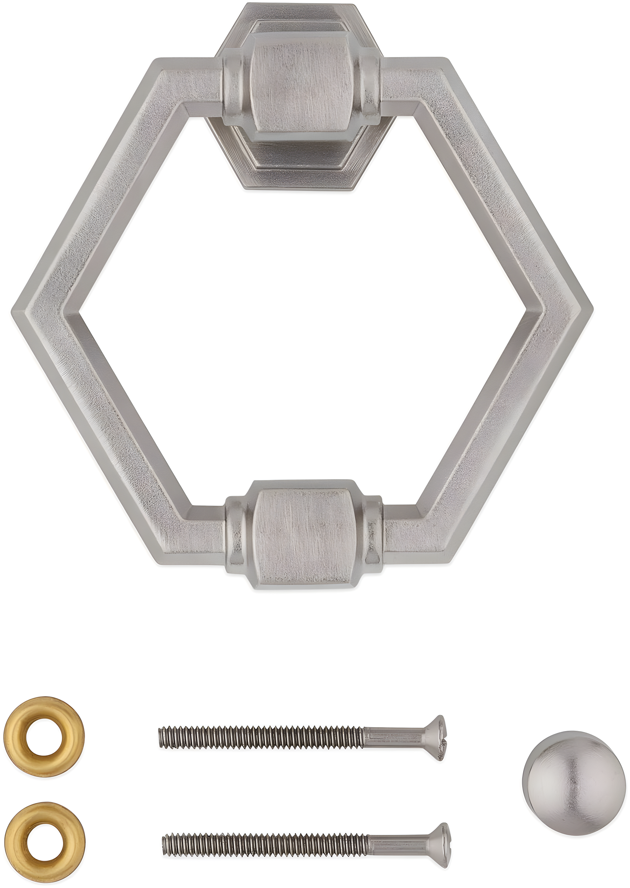 National Hardware - V1918 Powell Door Knocker - Satin Nickel
