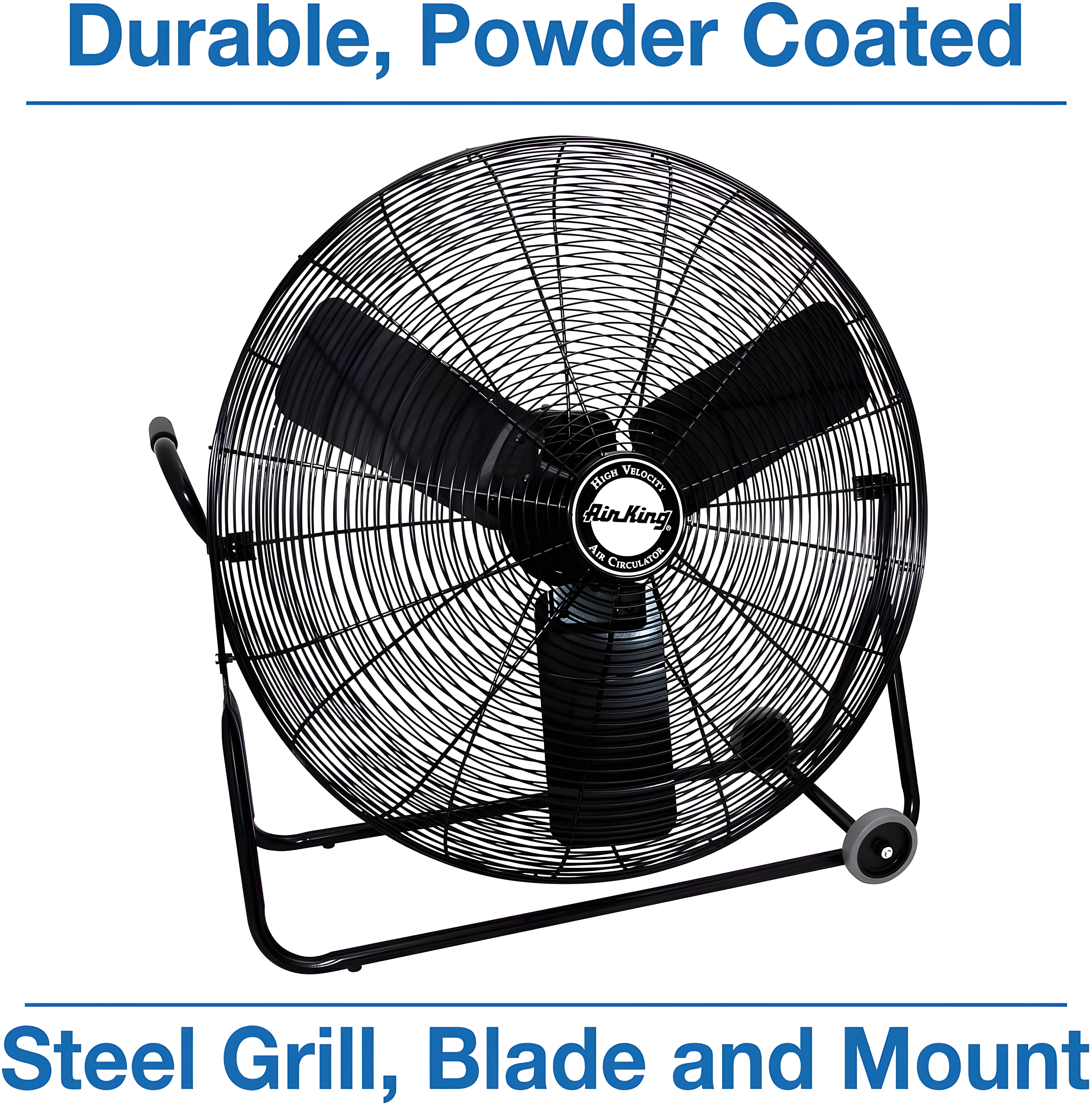 Air King Air King 3-Speed Indoor Industrial Open Motor Pivoting Floor Fan