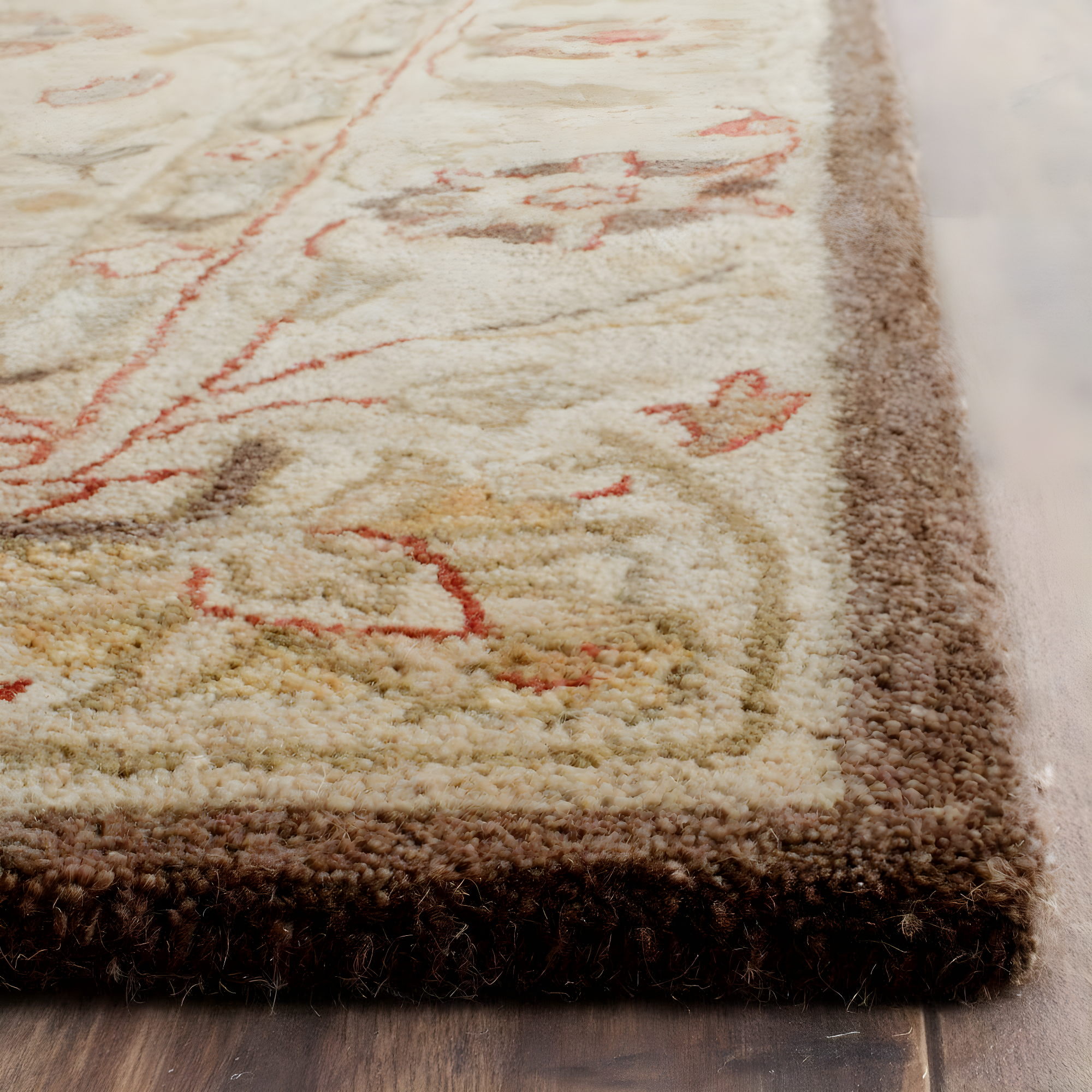 Antiquity AT812 Hand Tufted Indoor Area Rug - Beige/Beige - 6'x9' - Safavieh