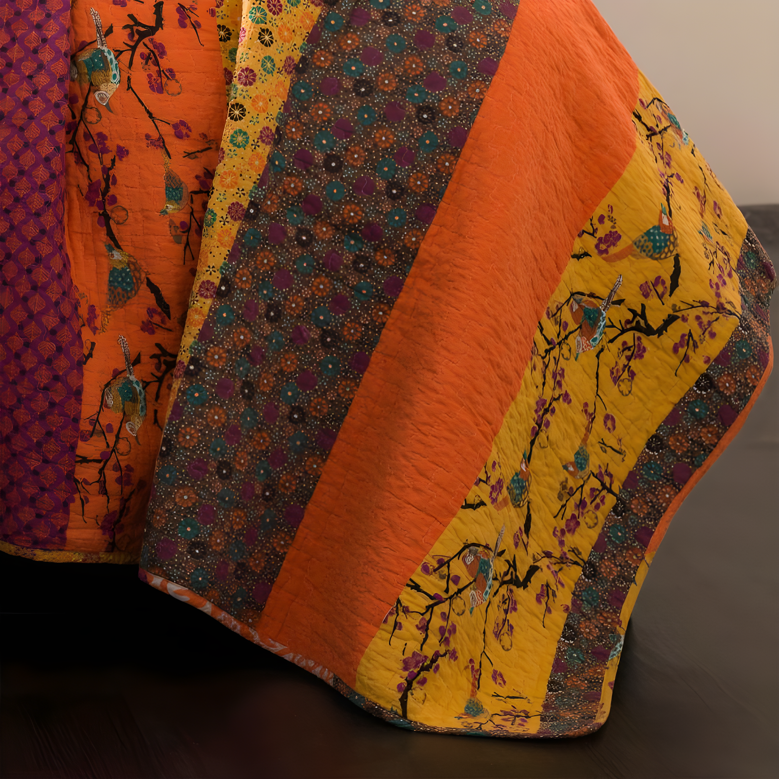 Royal Empire Cotton Reversible 3 Piece Quilt Set