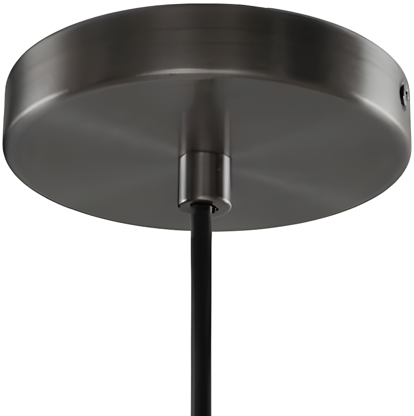 Hampton Hill Auburn 1-Light Transitional Metal and Glass Pendant in Bronze/Clear