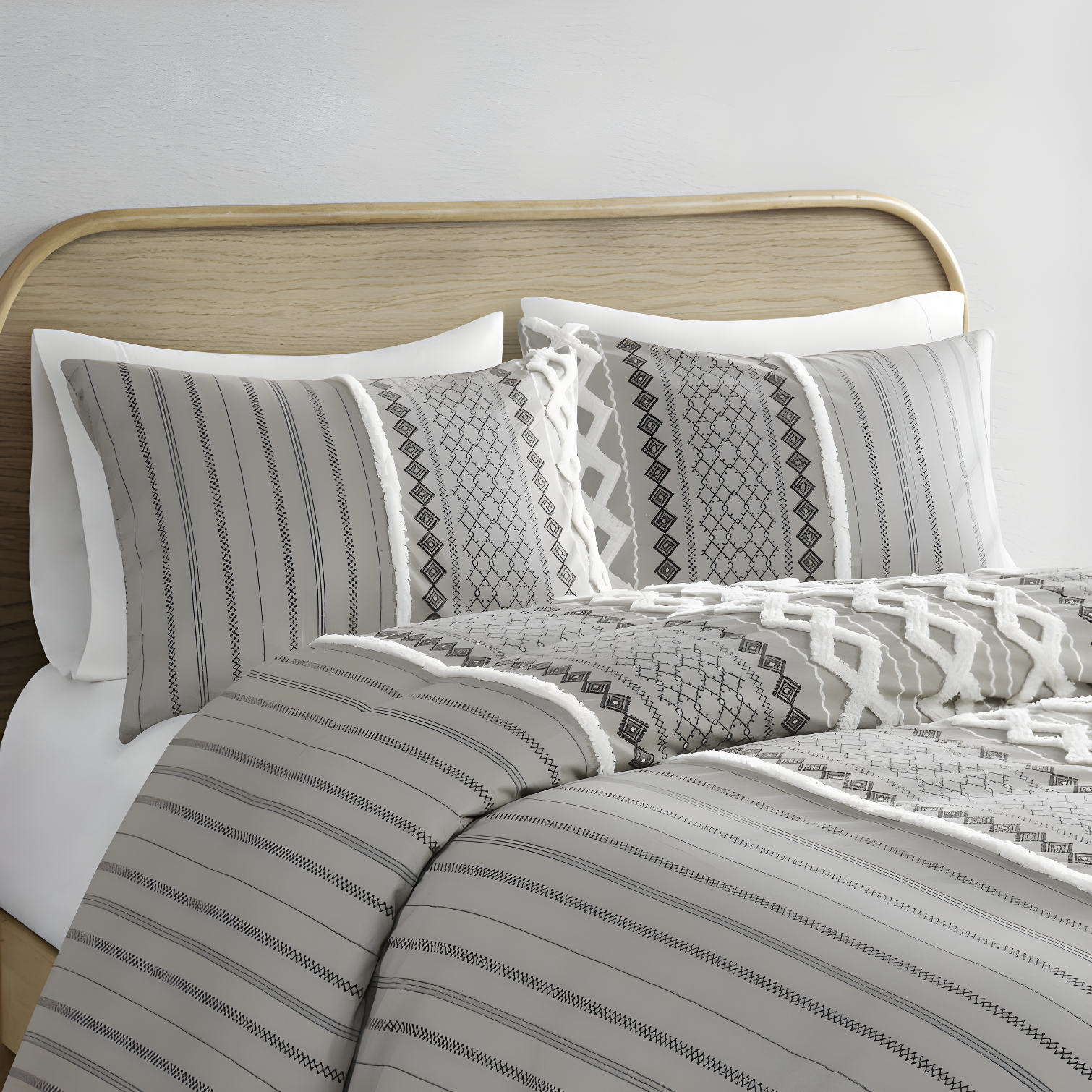 INK+IVY Imani Cotton Printed Duvet Cover Set