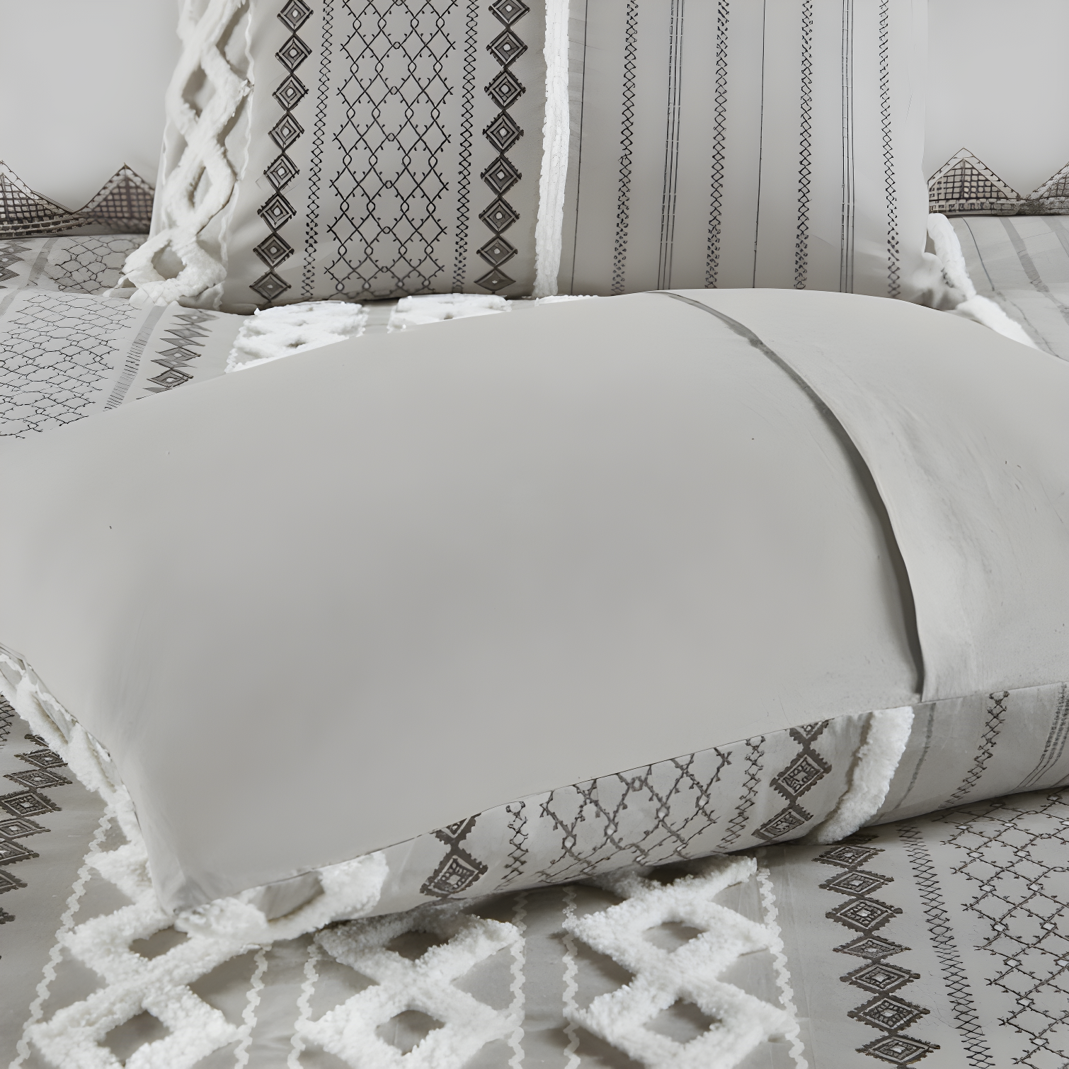 INK+IVY Imani Cotton Printed Duvet Cover Set