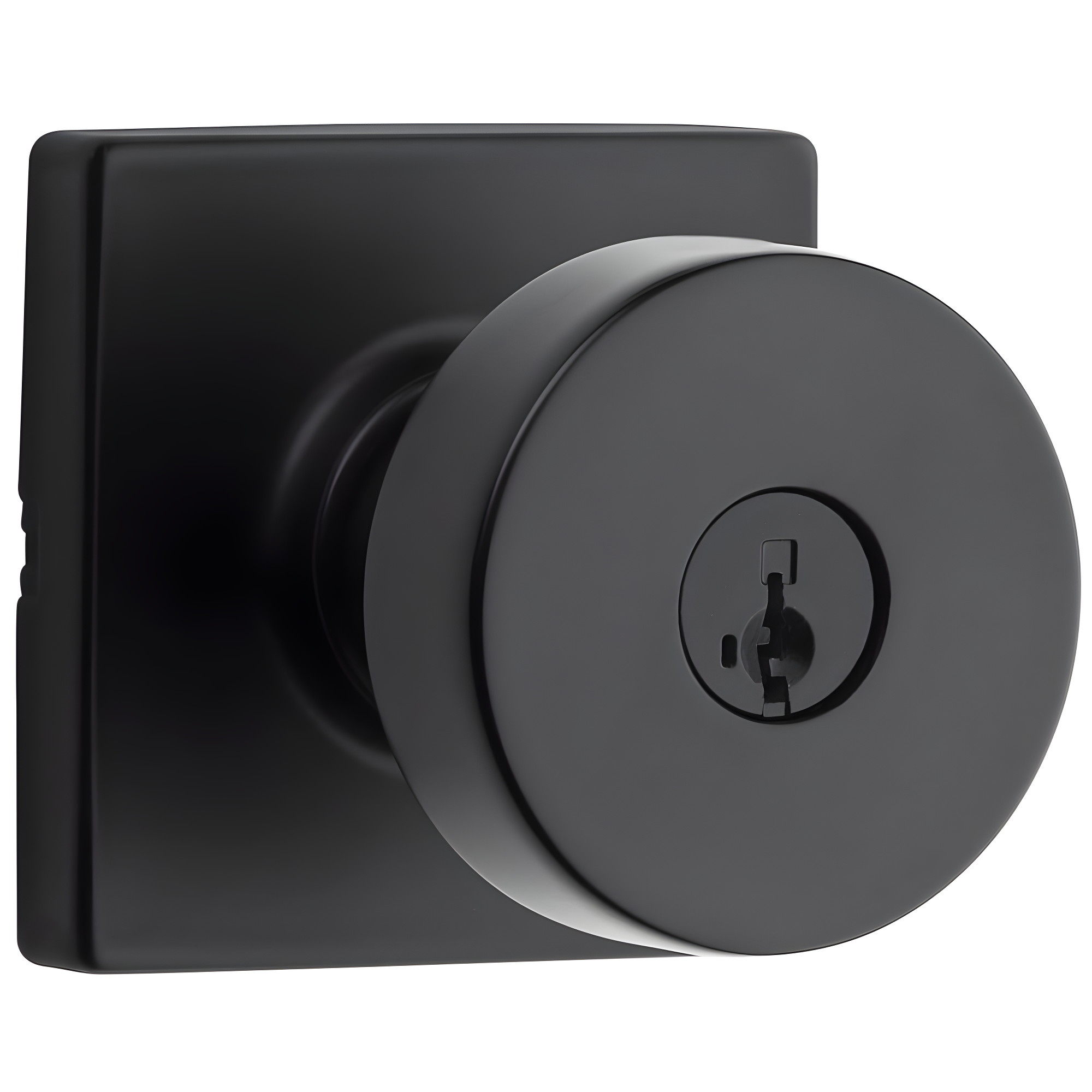 Pismo Keyed Door Knob with Square Rosette and Smartkey