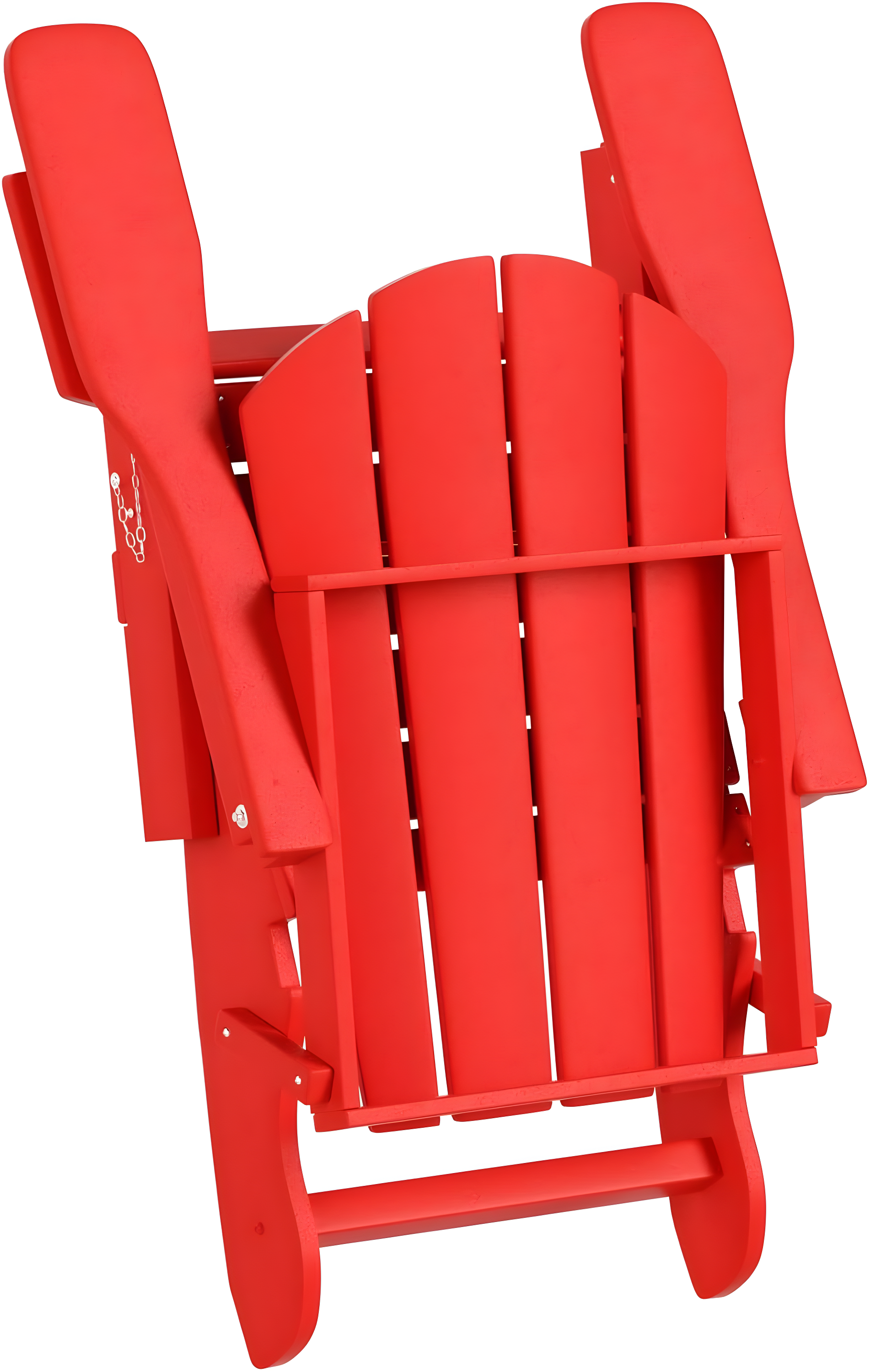 Red Poly Adirondack Outdoor Folding Armchair Set of 2
