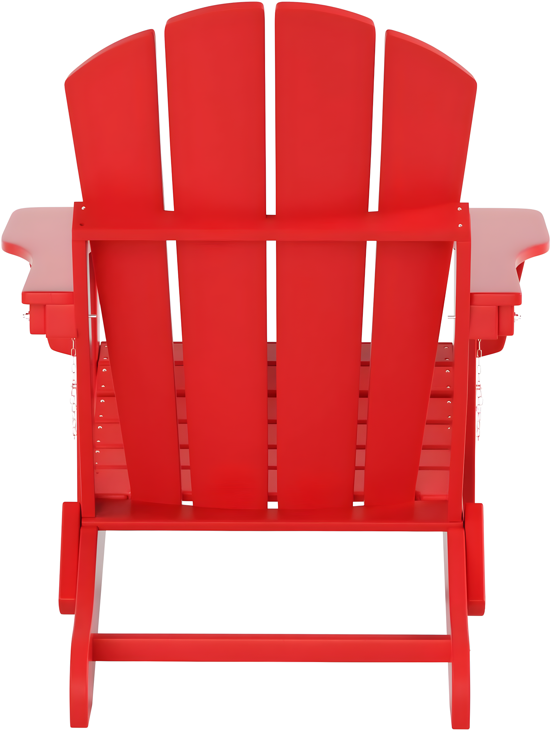 Red Poly Adirondack Outdoor Folding Armchair Set of 2