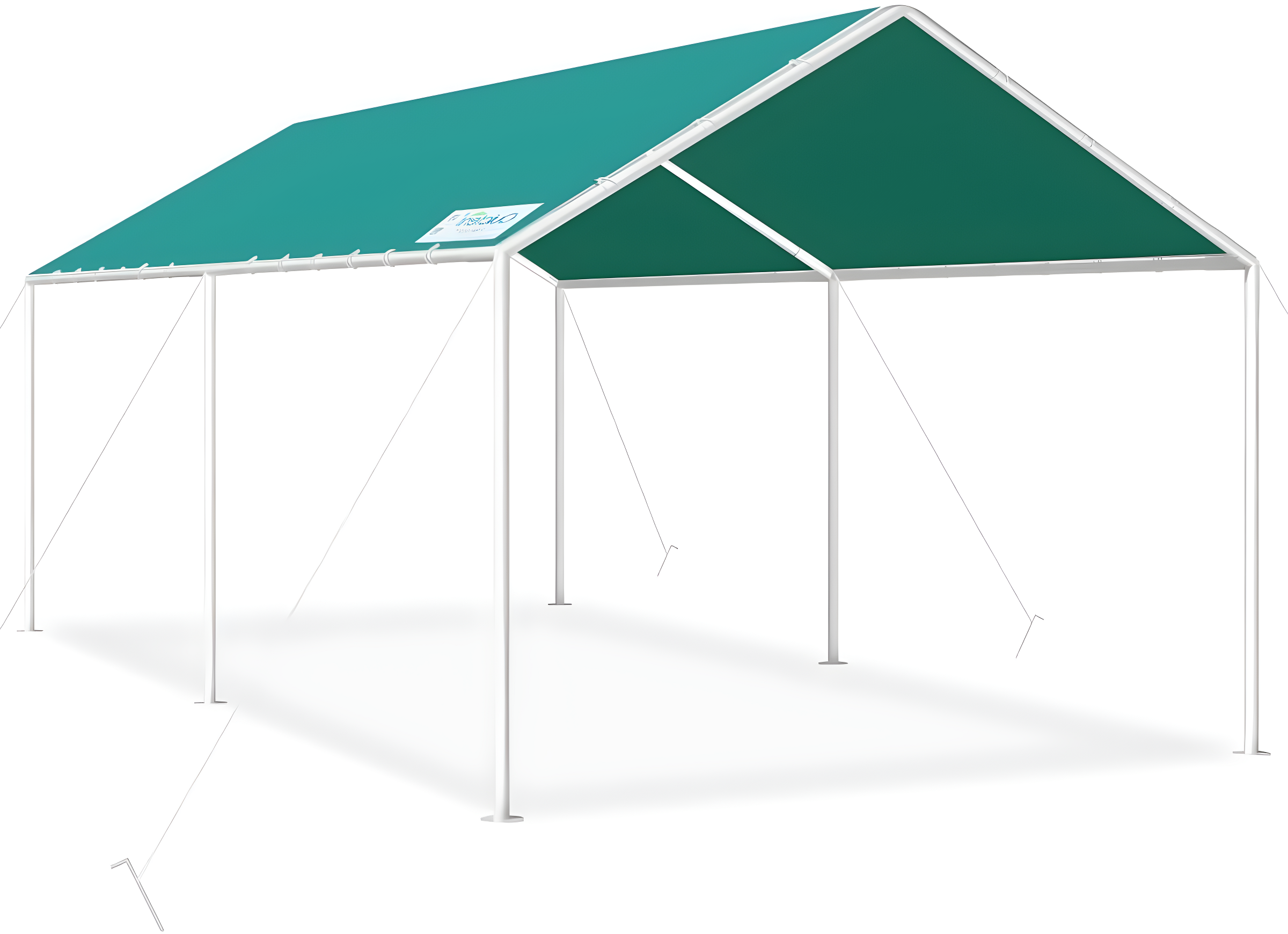 Outdoor Heavy Duty Carport 10 X 20 Ft, Car Canopy Tent with Reinforced Steel Cables (Green)