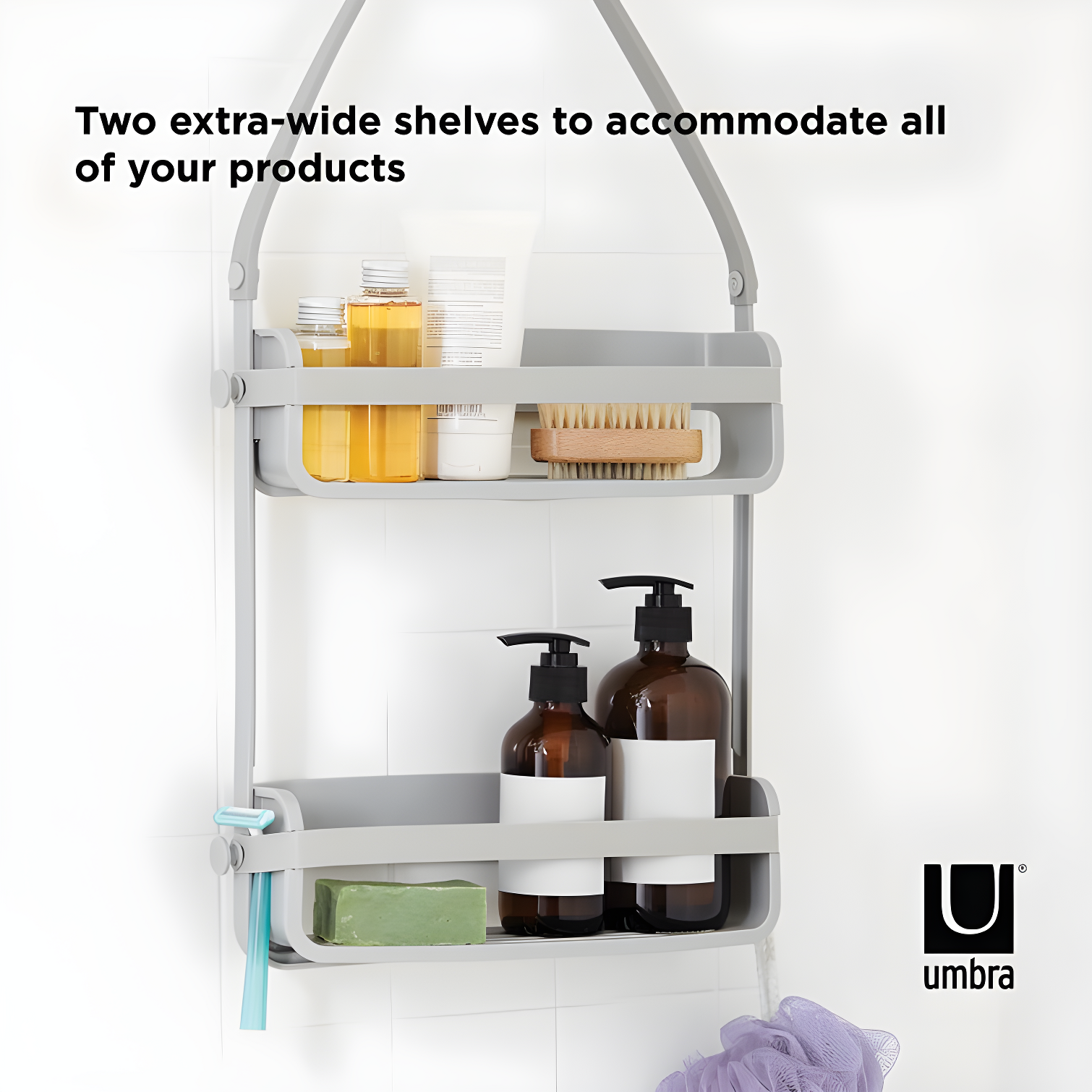 Umbra Flex Wall Mounted Optional Shower Caddy
