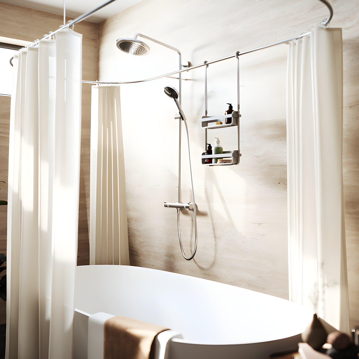 Umbra Flex Wall Mounted Optional Shower Caddy