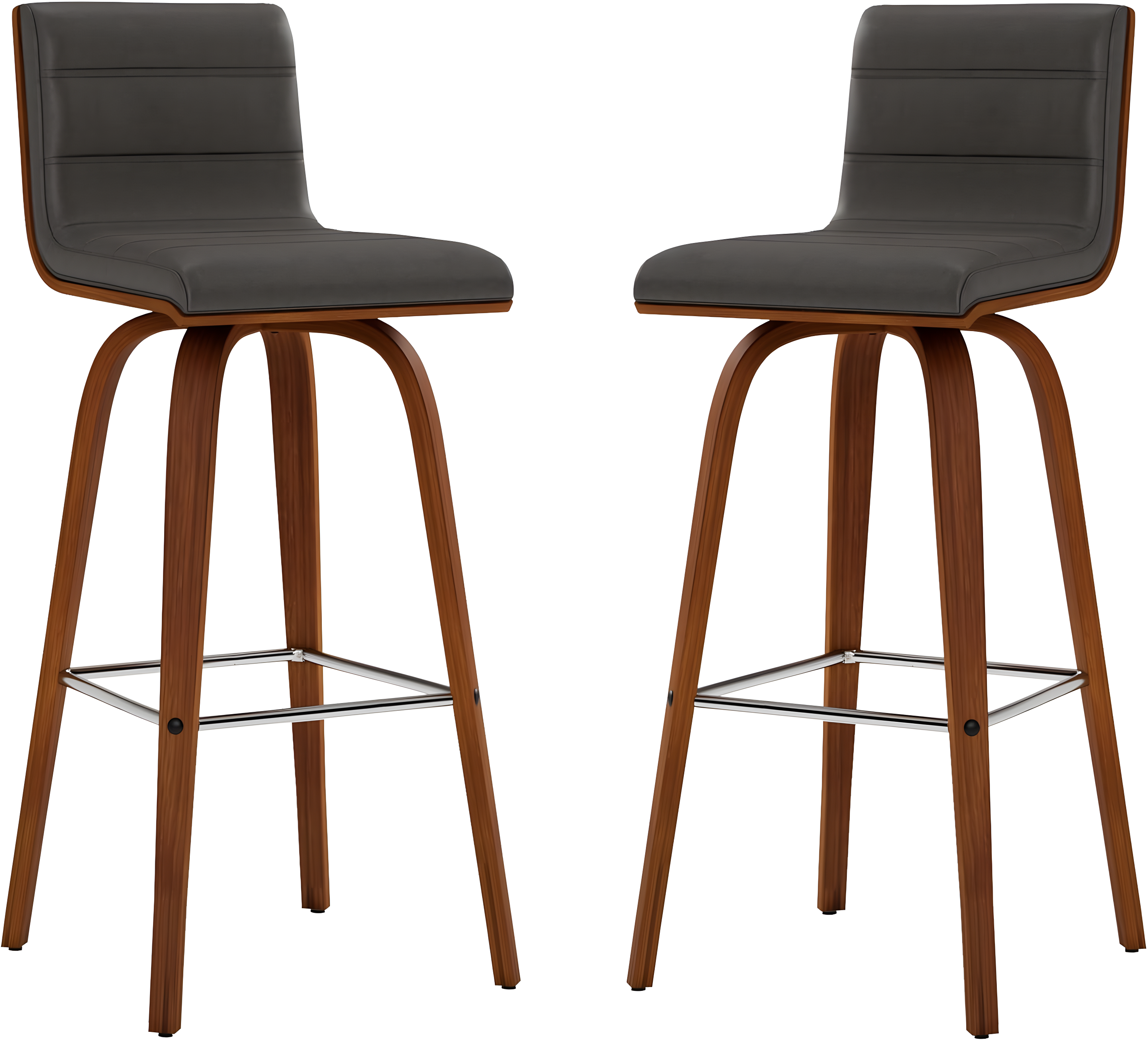 30" Vienna Faux Leather Barstool - Armen Living