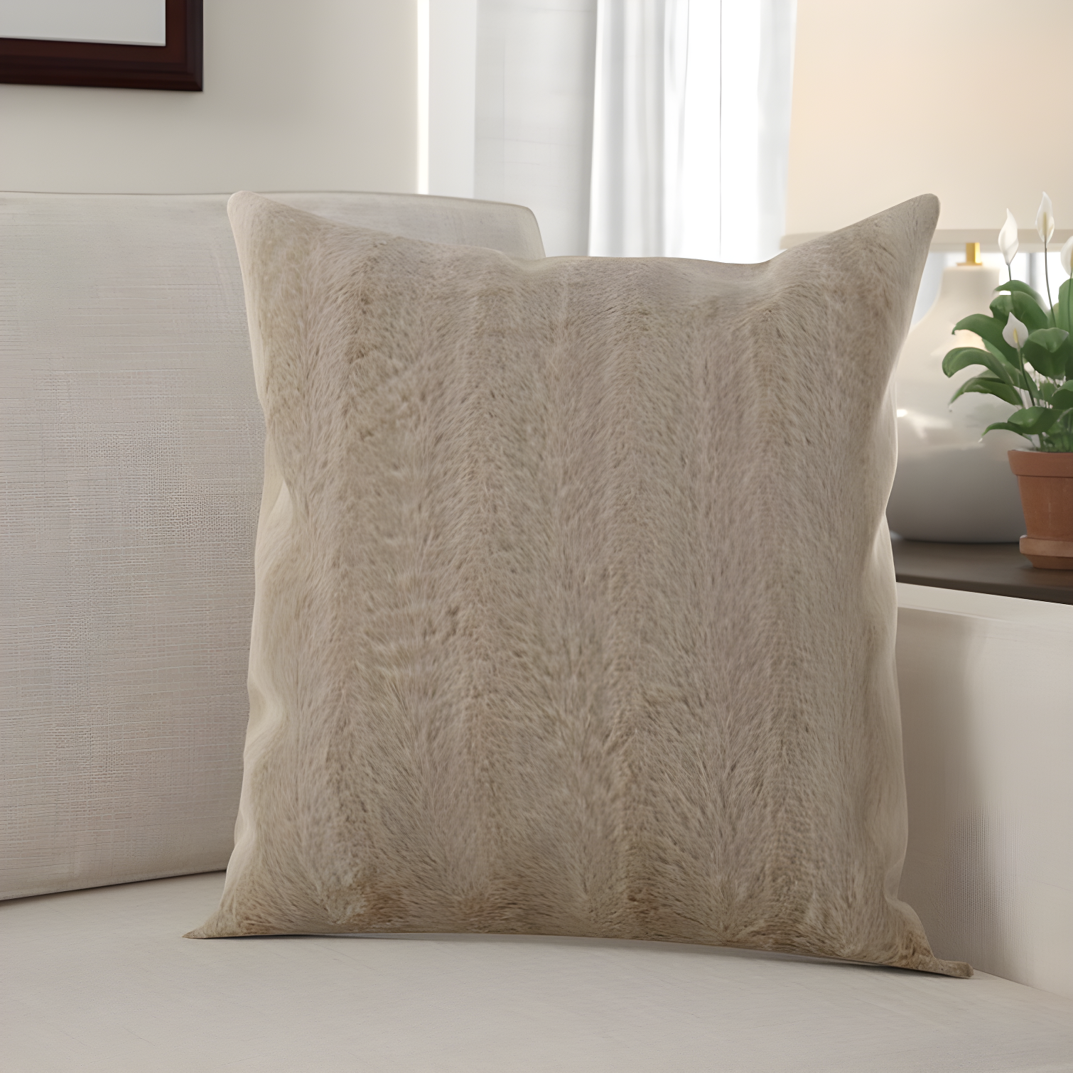 Cheer Collection FRBIN Square Pillow Cover & Insert (Set of 2)