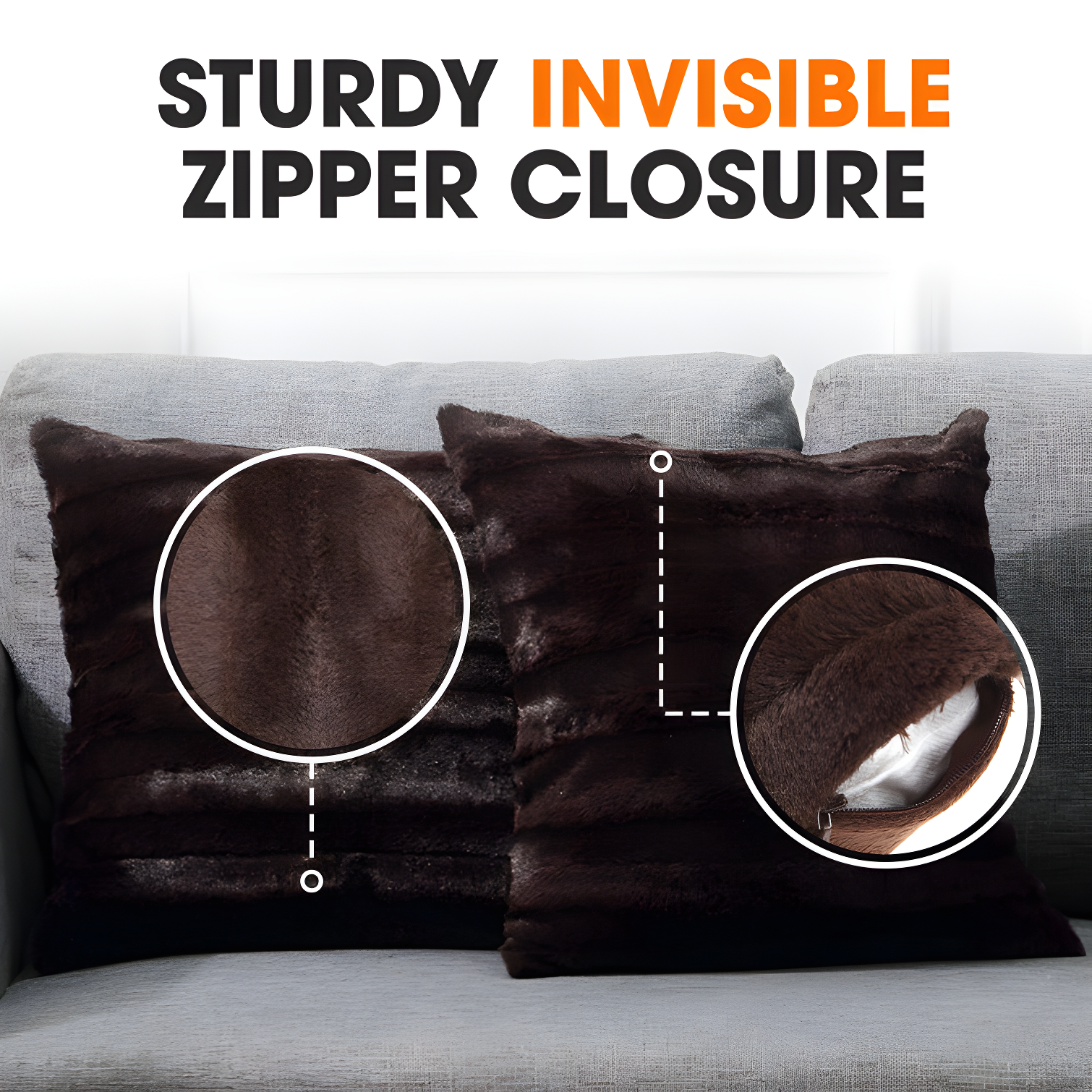 Cheer Collection FRBIN Square Pillow Cover & Insert (Set of 2)