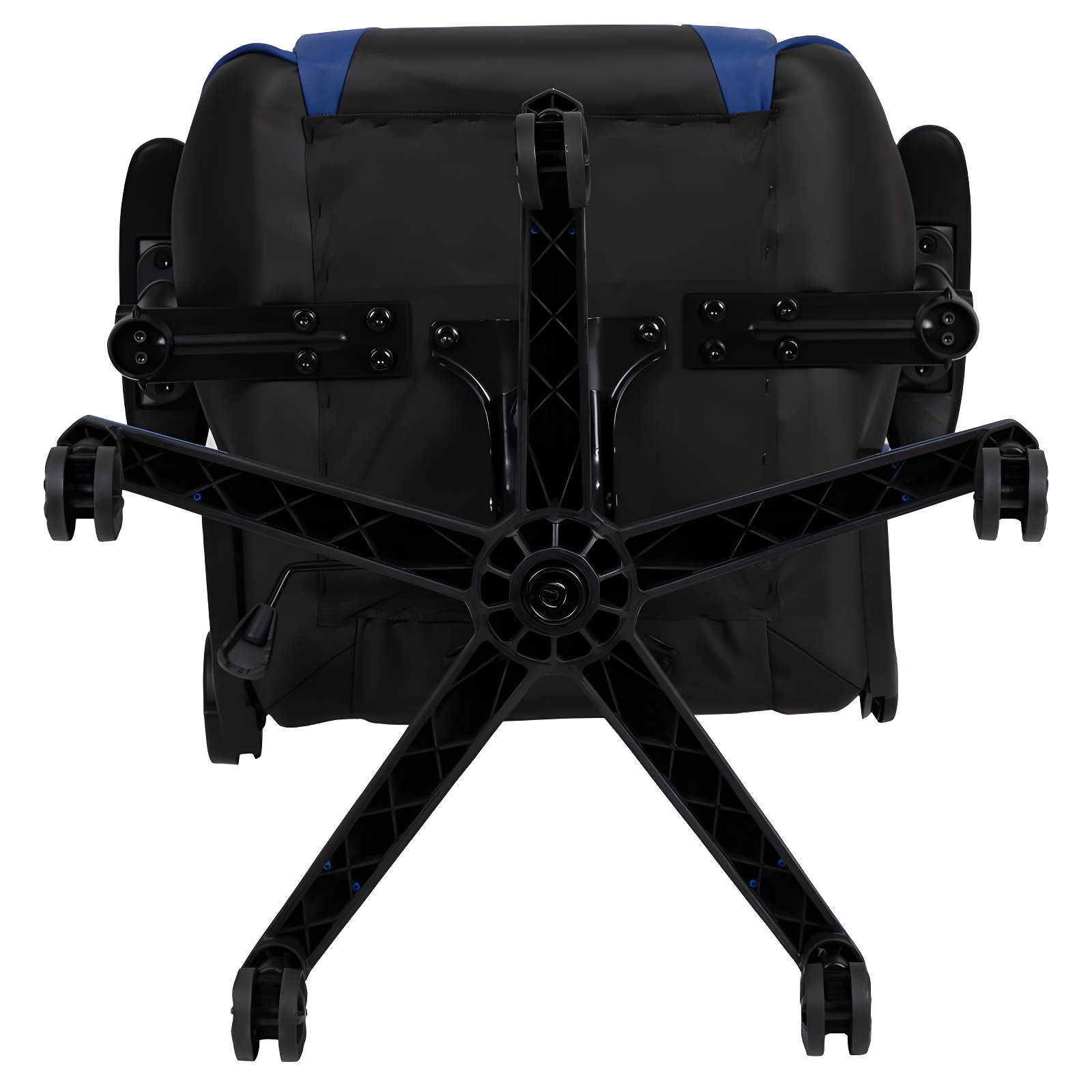 Flash Furniture X20 Gaming Chair Racing Office Ergonomic Computer PC Adjustable Swivel Chair with Reclining Back in Blue LeatherSoft