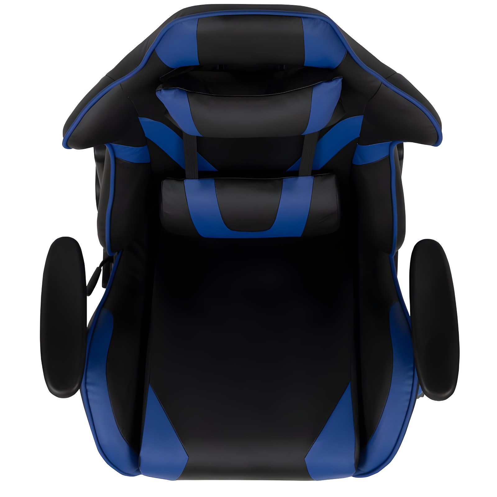 Flash Furniture X20 Gaming Chair Racing Office Ergonomic Computer PC Adjustable Swivel Chair with Reclining Back in Blue LeatherSoft