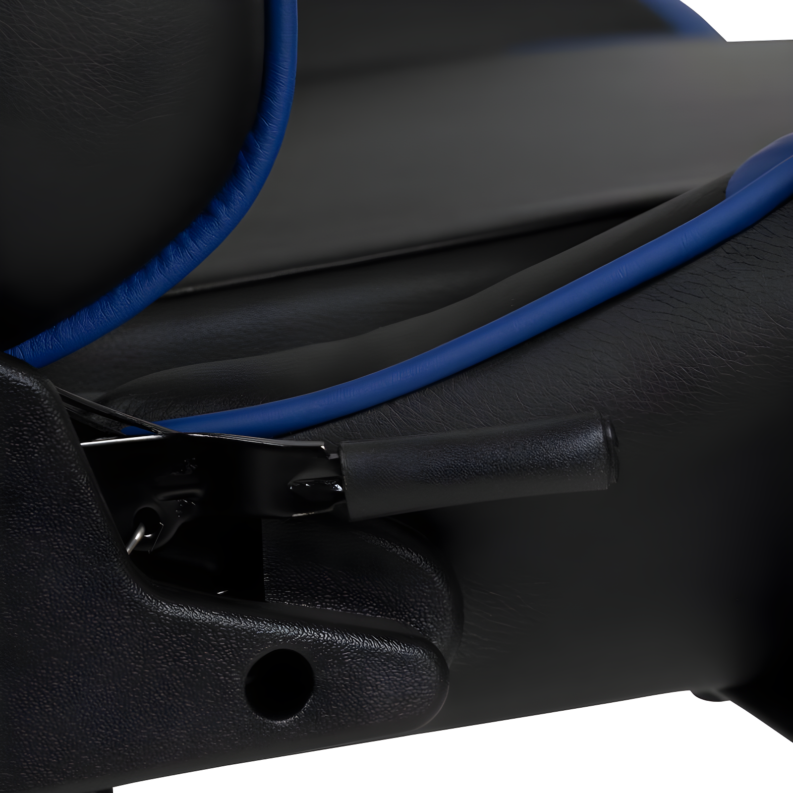 Flash Furniture X20 Gaming Chair Racing Office Ergonomic Computer PC Adjustable Swivel Chair with Reclining Back in Blue LeatherSoft