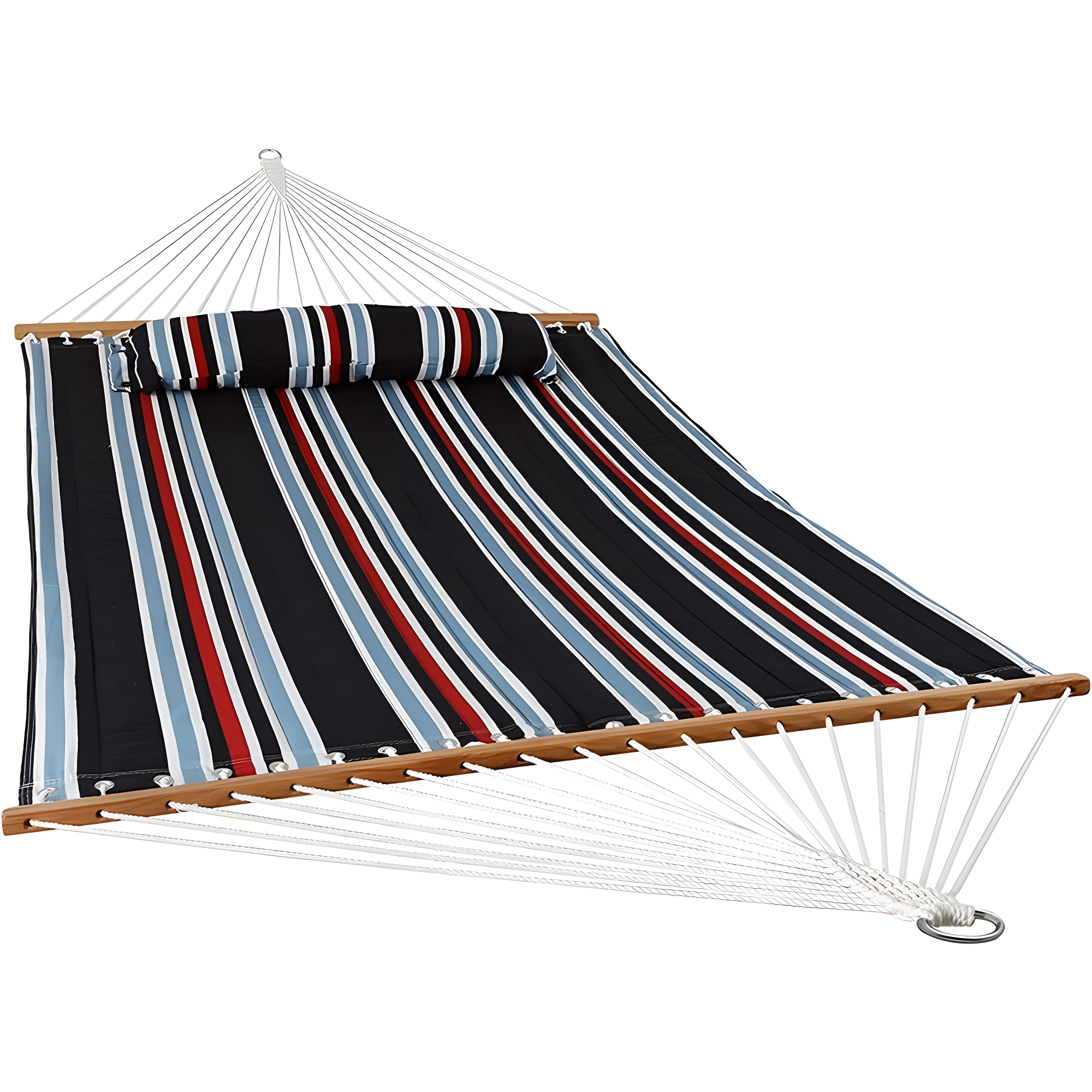 2-Person Quilted Polyester Spreader Bar Hammock