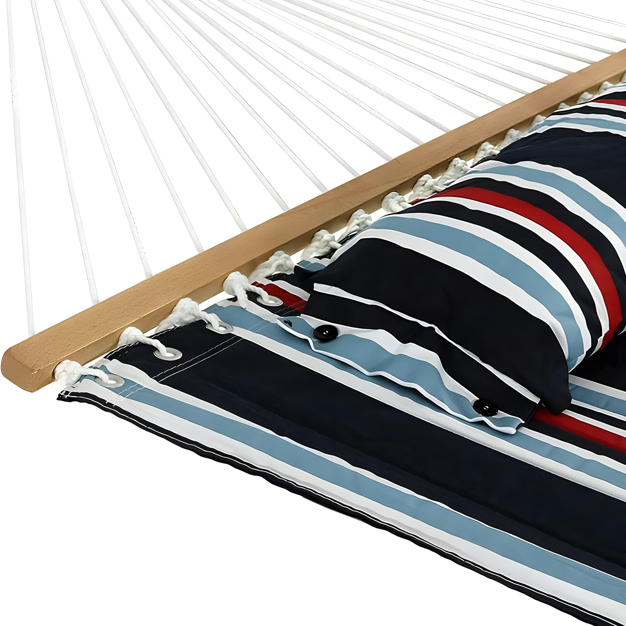 2-Person Quilted Polyester Spreader Bar Hammock