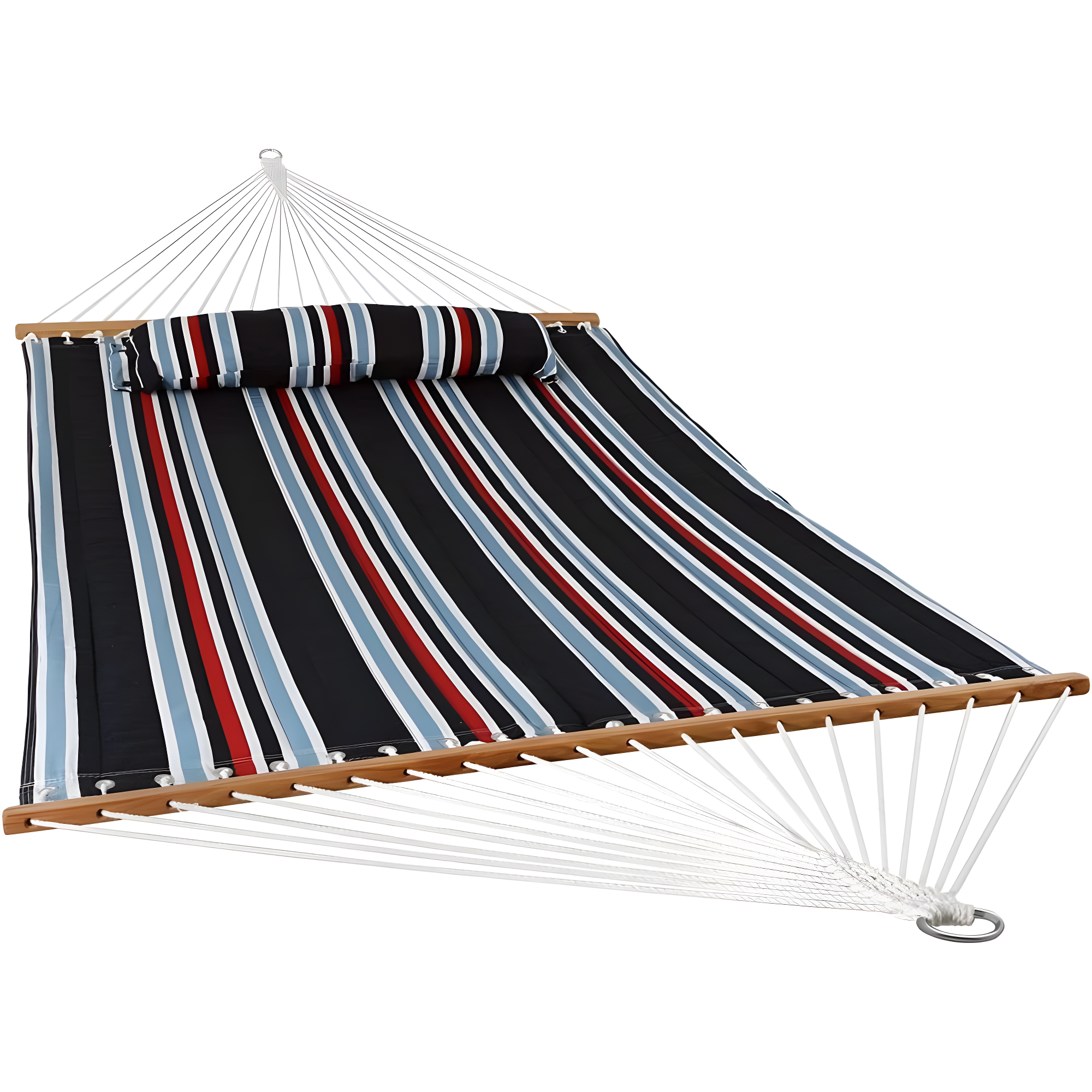 2-Person Quilted Polyester Spreader Bar Hammock