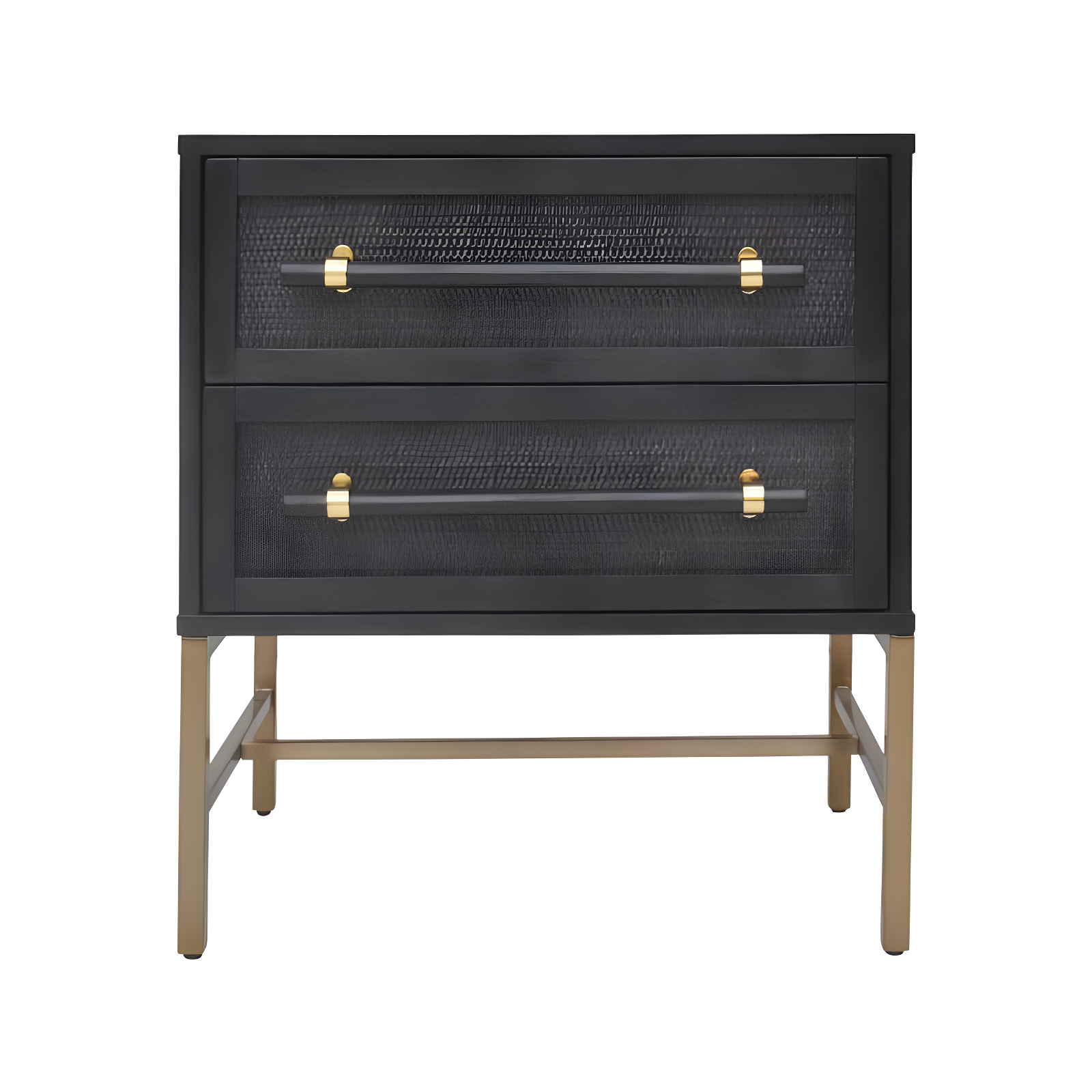 Sophia 2 Drawer Rattan Nightstand