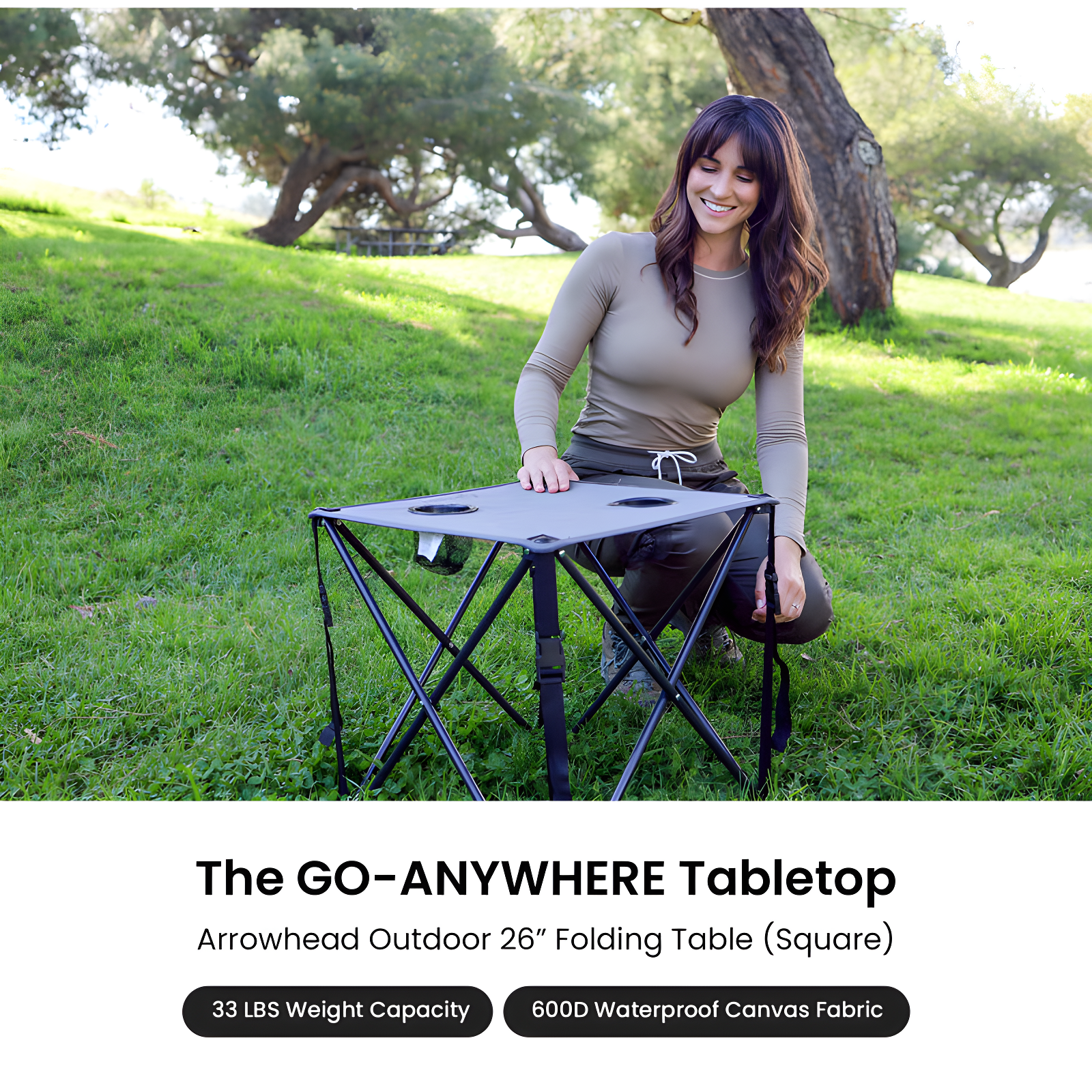 ARROWHEAD Outdoor Folding Camping Table & Reviews | Wayfair